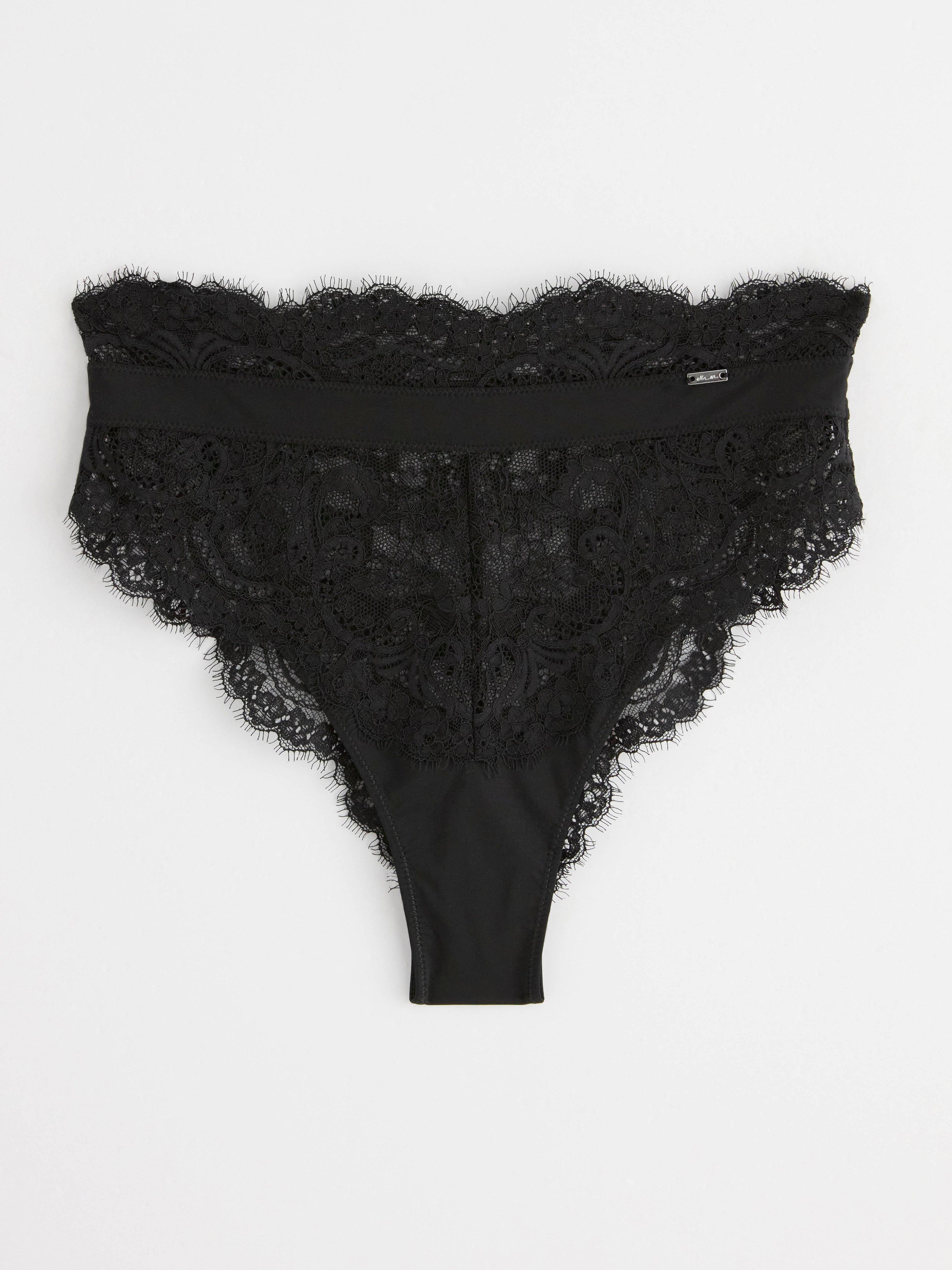 Brazilian high waist briefs Black