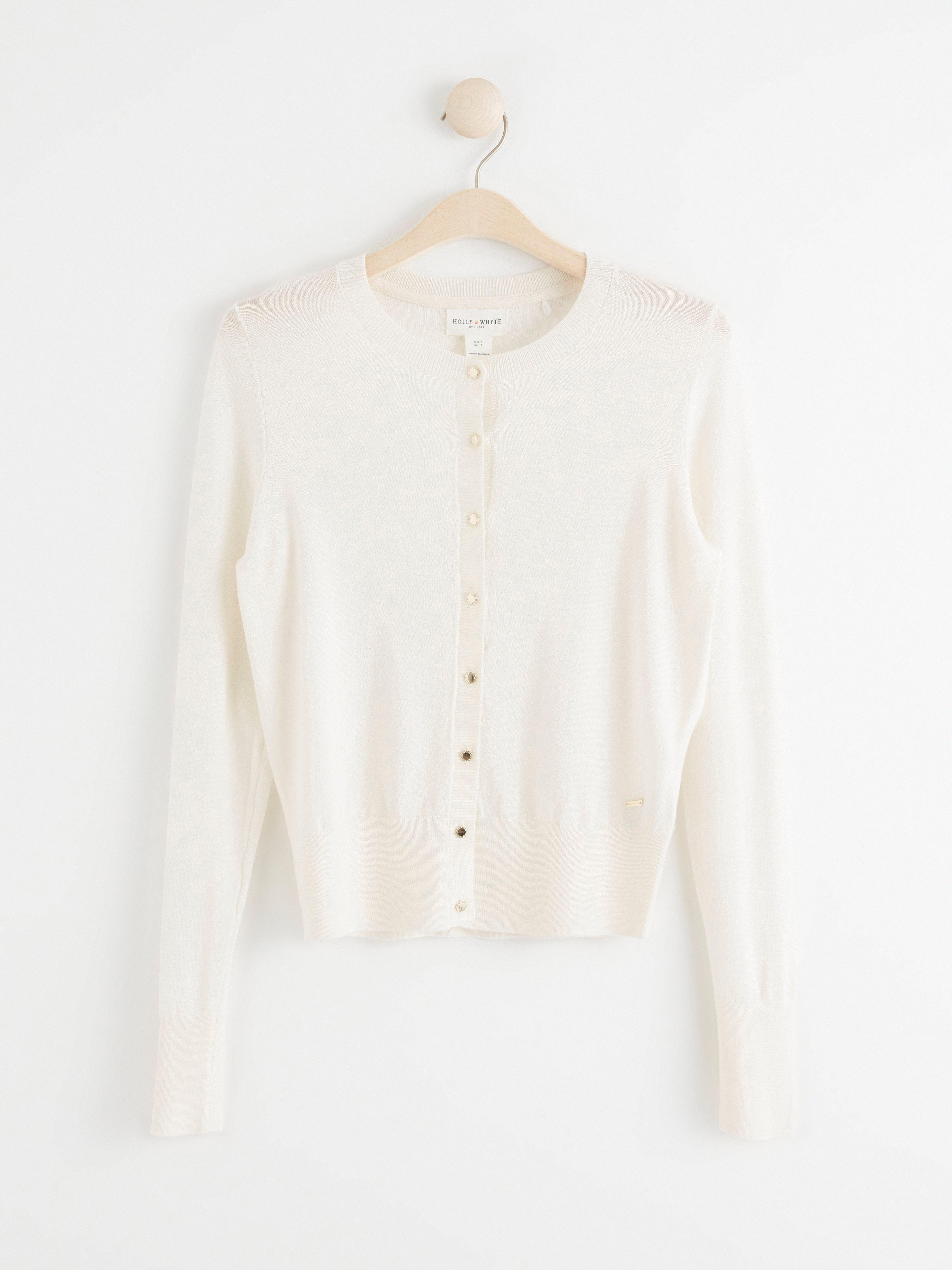 Fine-knit cardigan Off White