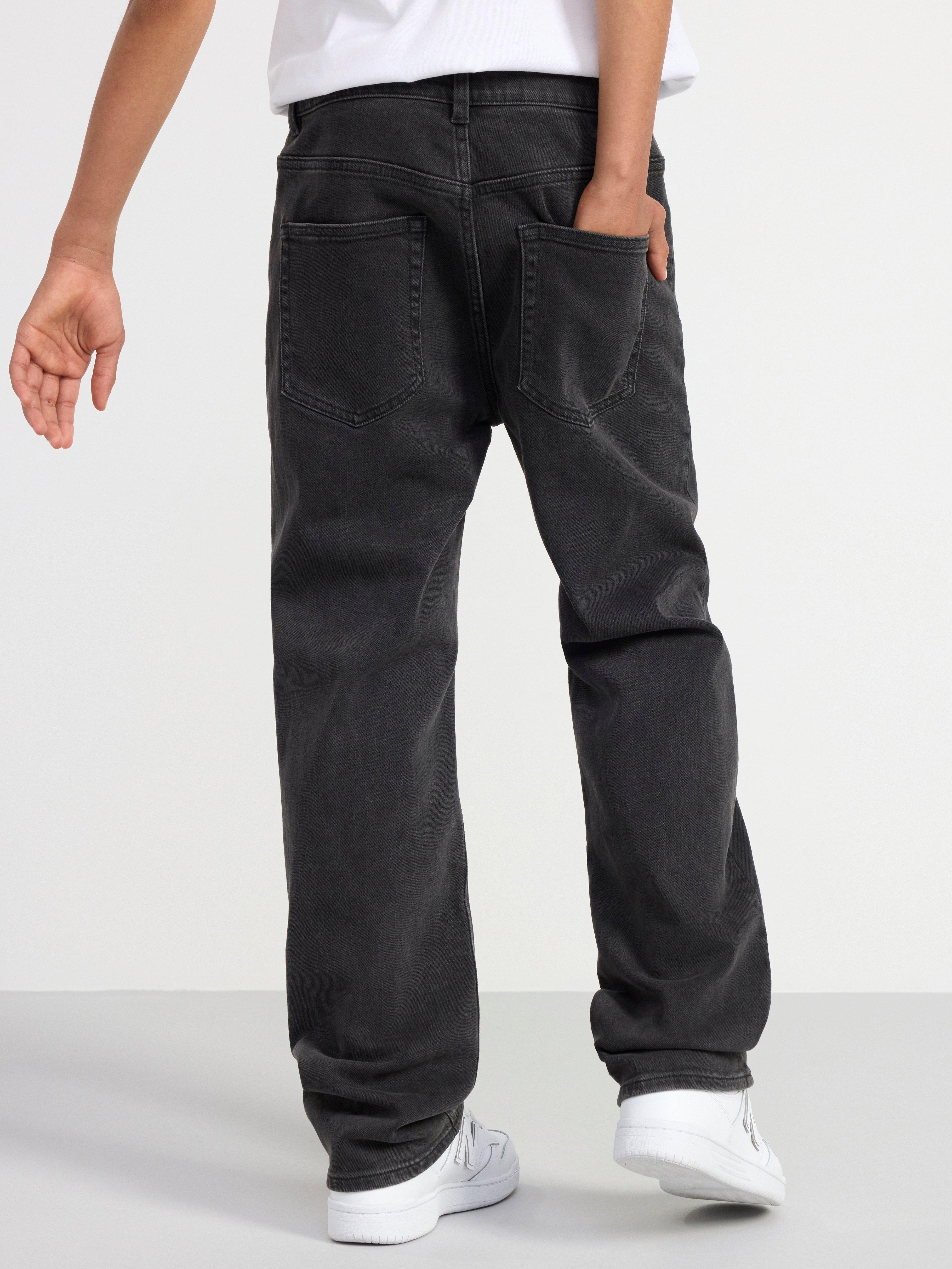 VILGOT Wide straight leg regular waist Black