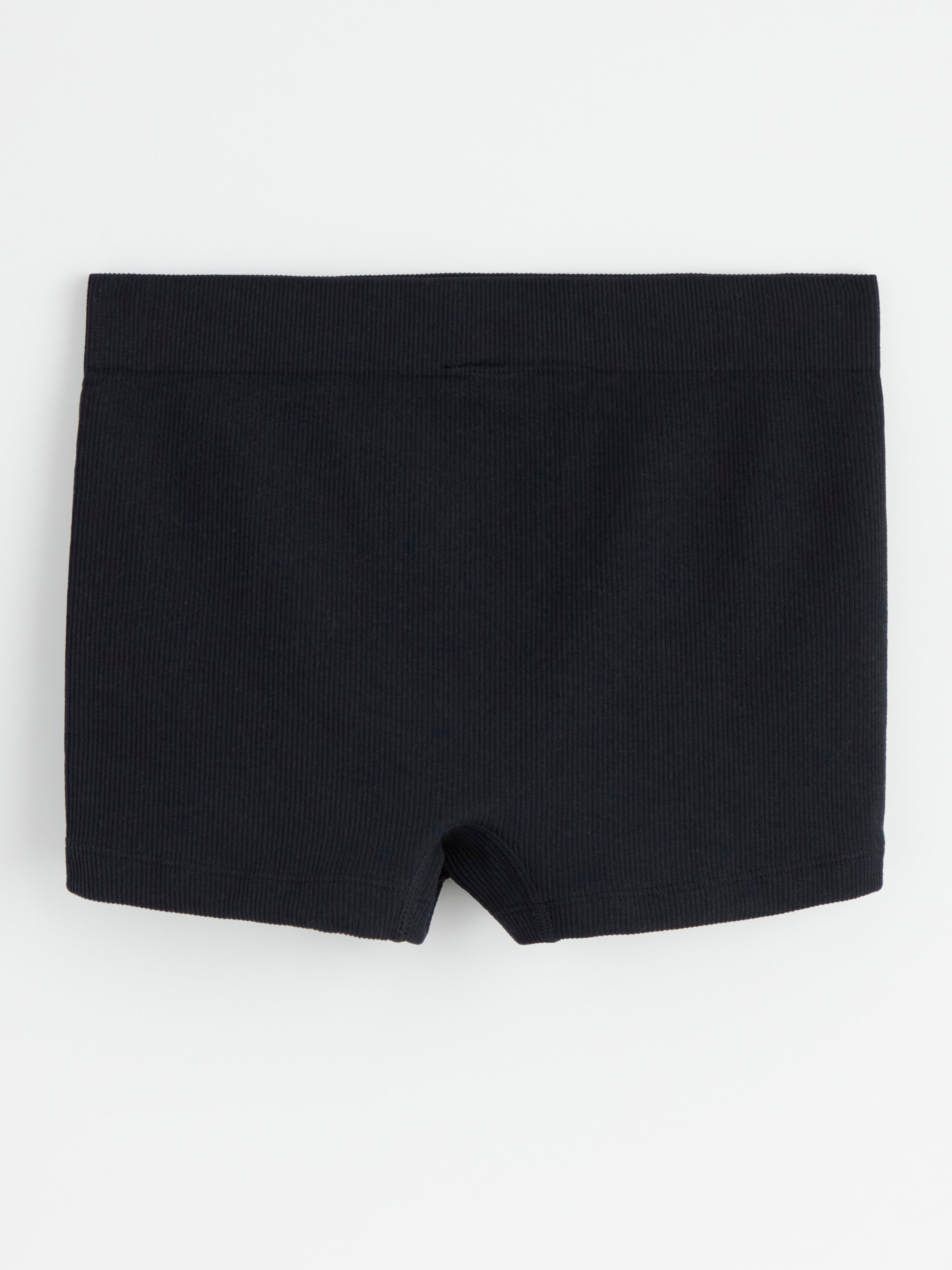 Boxer midi seamless briefs Black