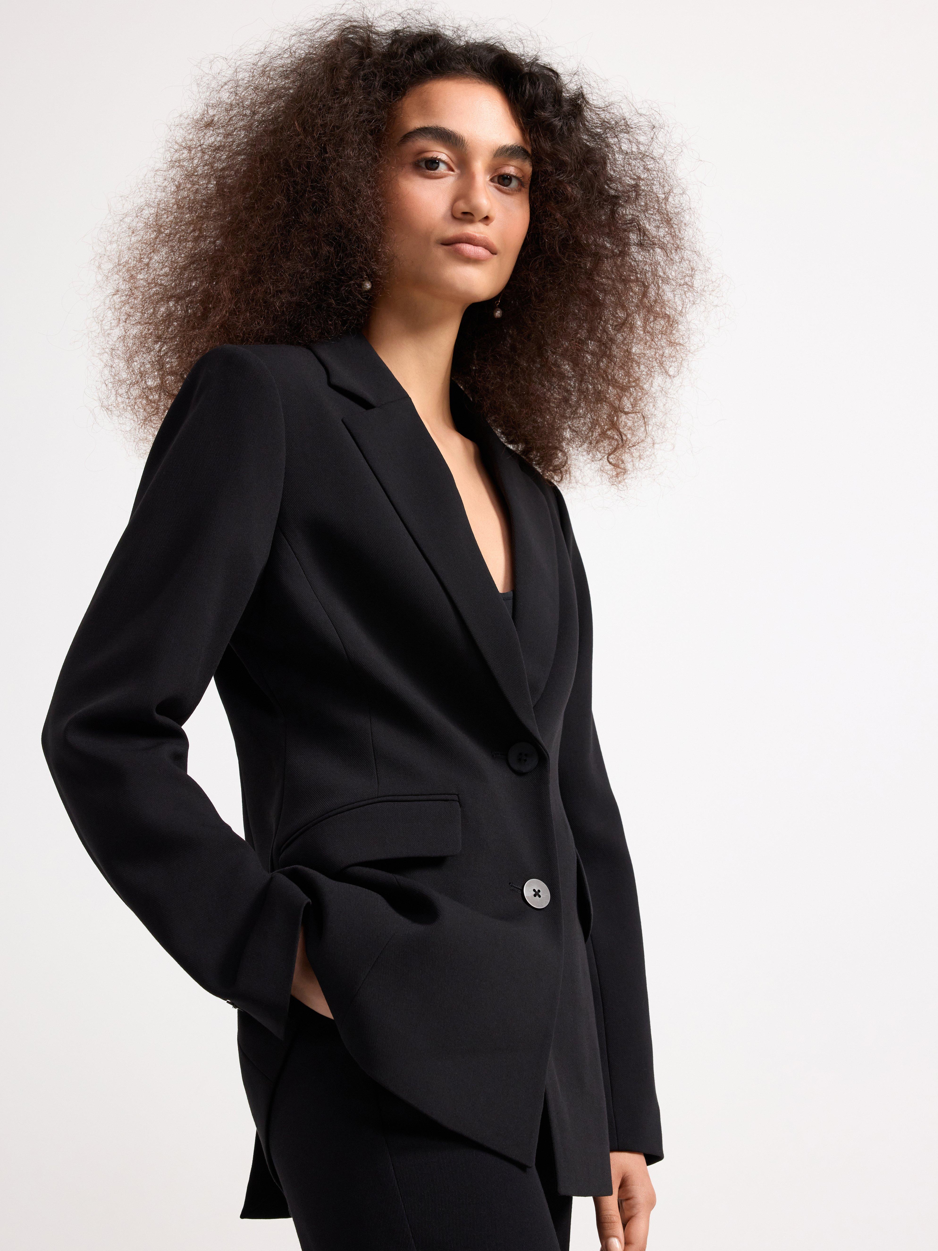 Blazer with double button closure Black