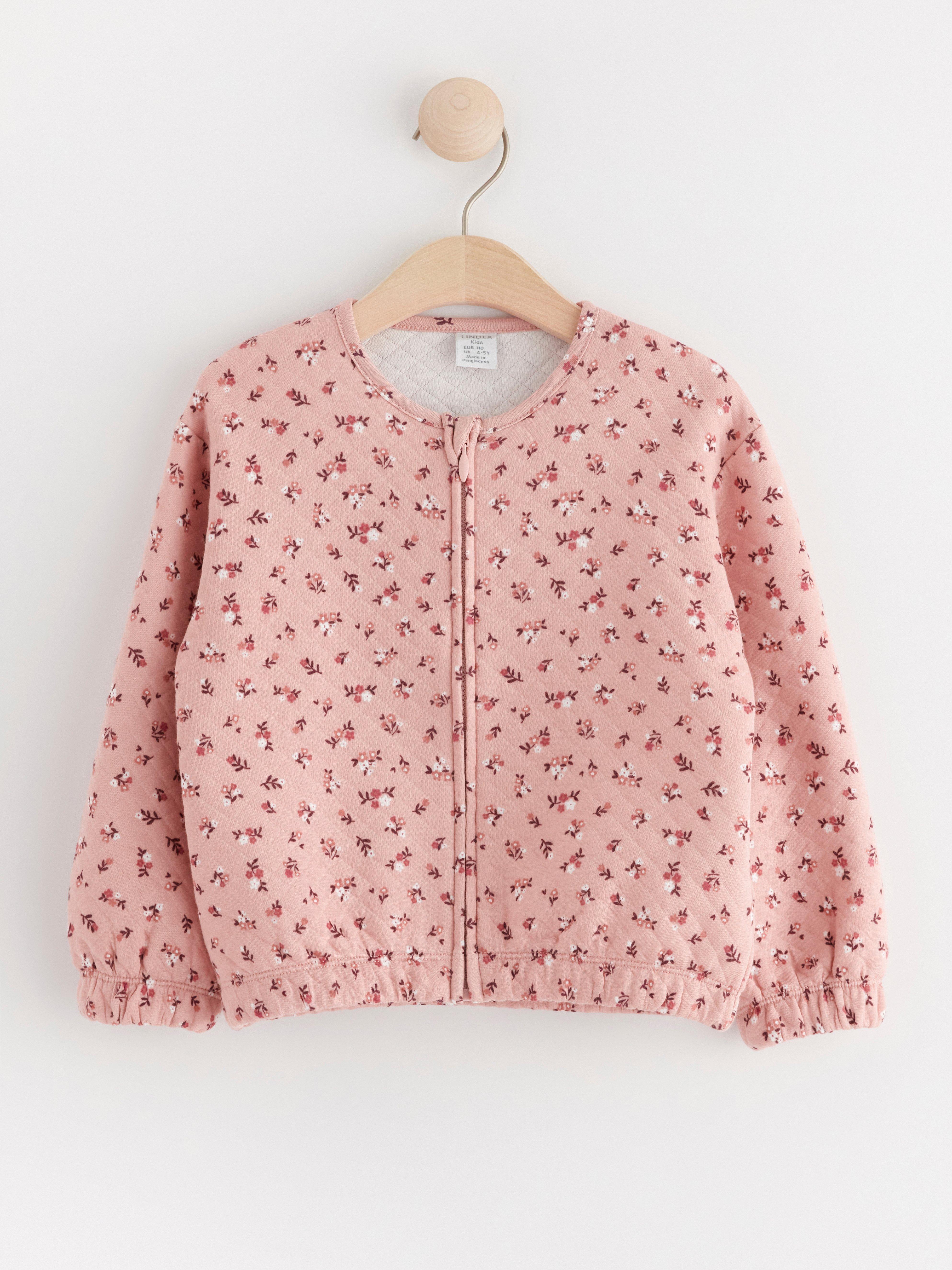 Jacket with flowers Dusty Pink