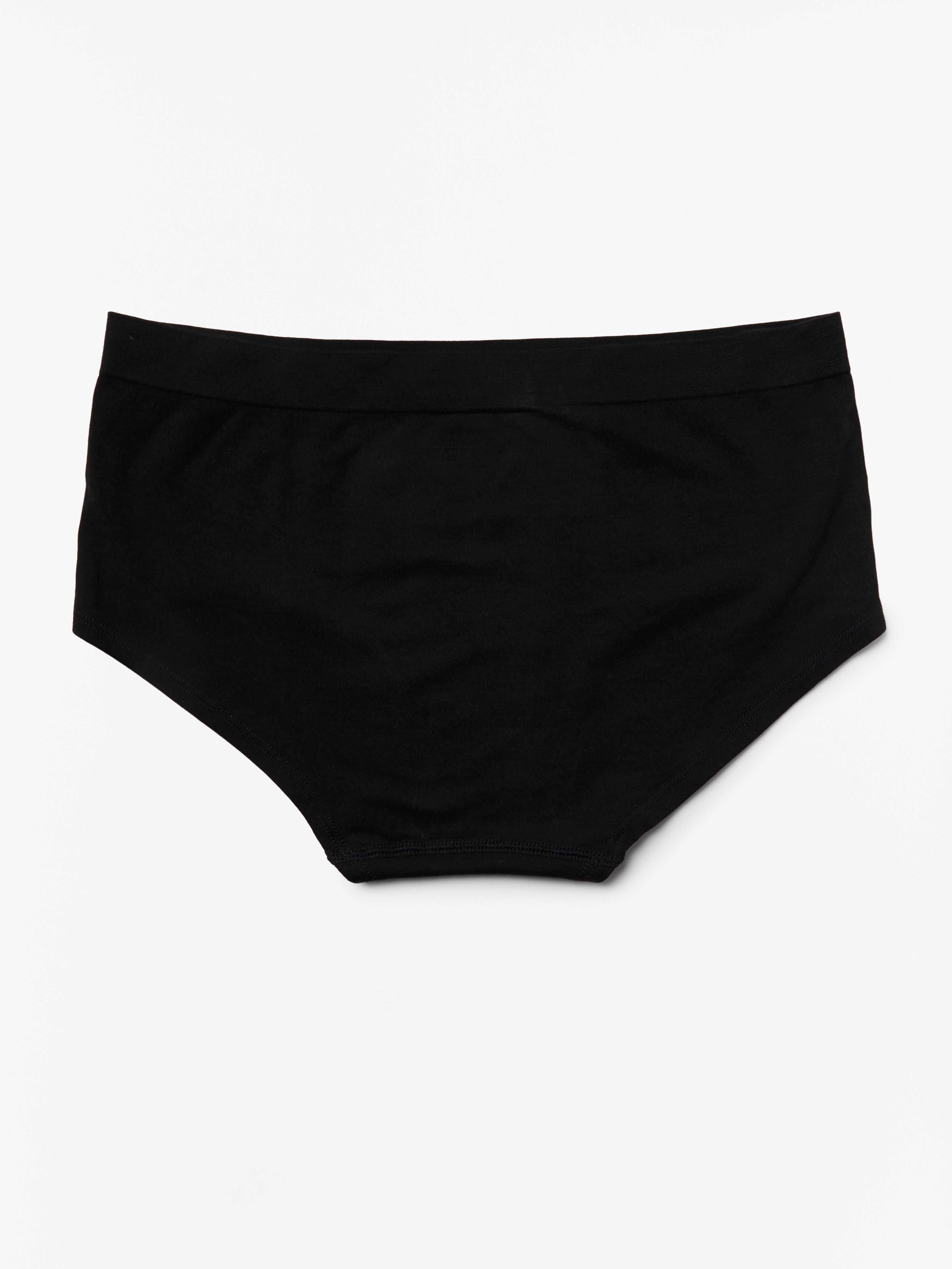 Seamless regular waist brief Black