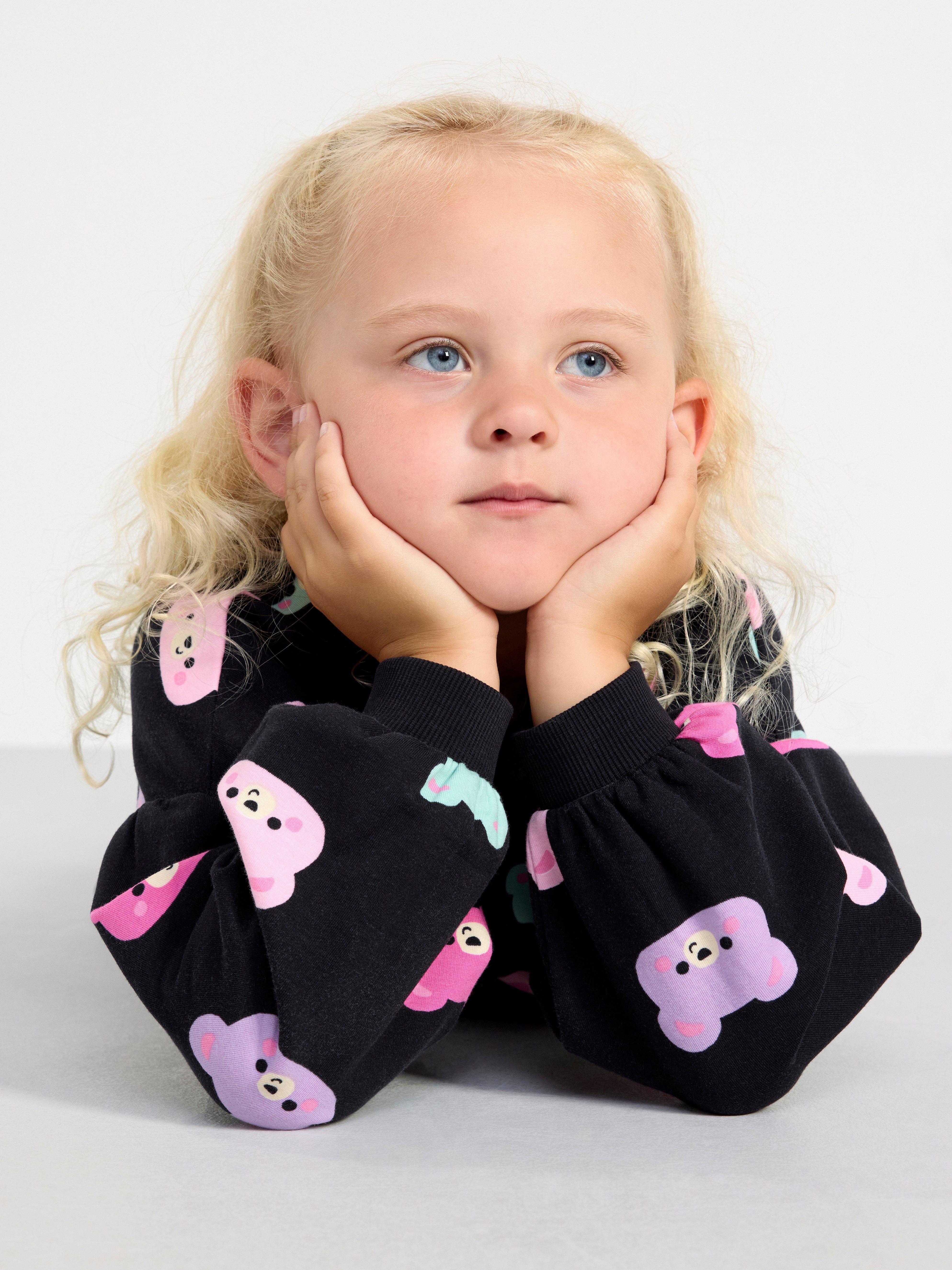 Dress with teddy bears Black