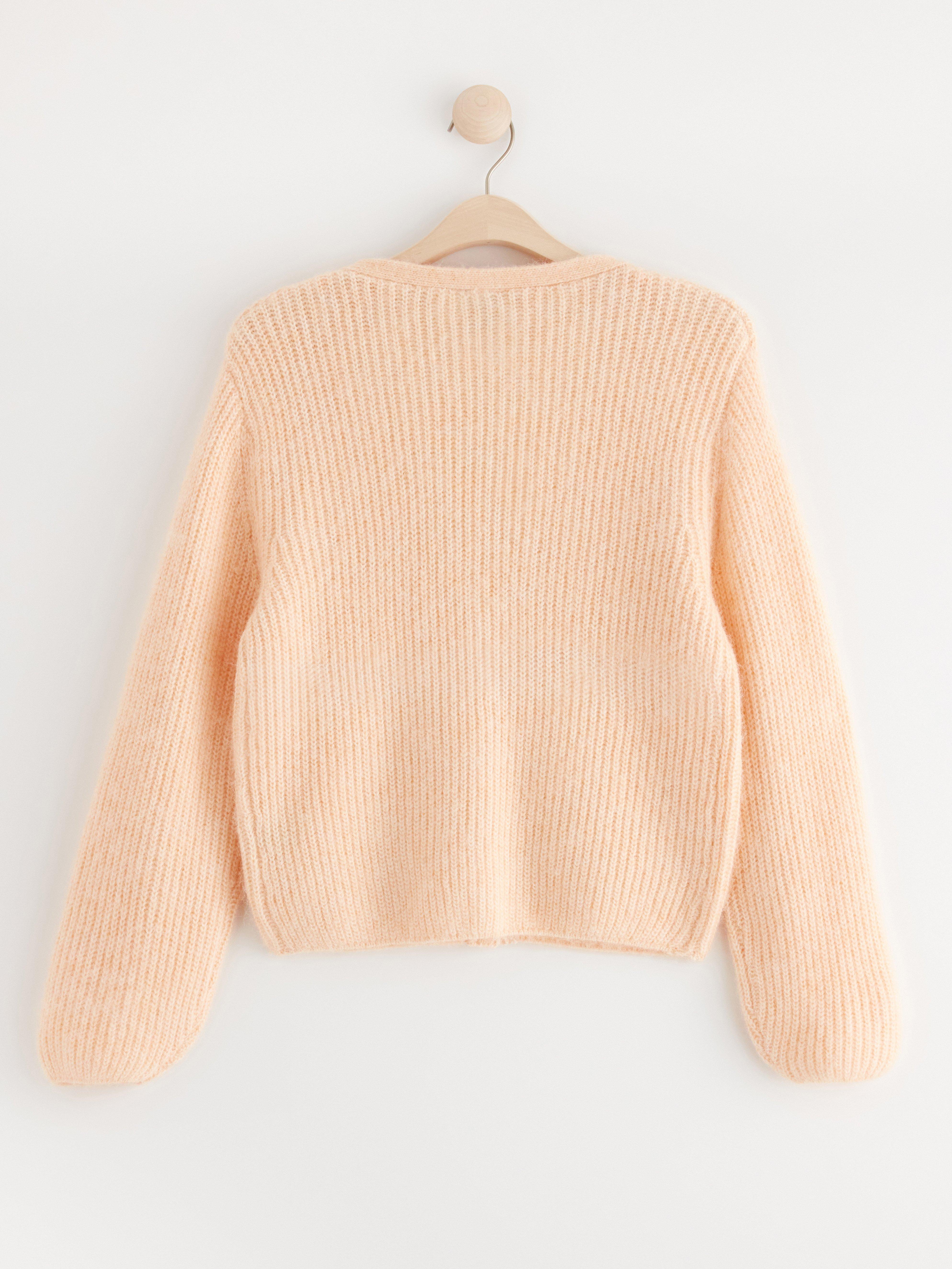 Cardigan  knitted Light Coral