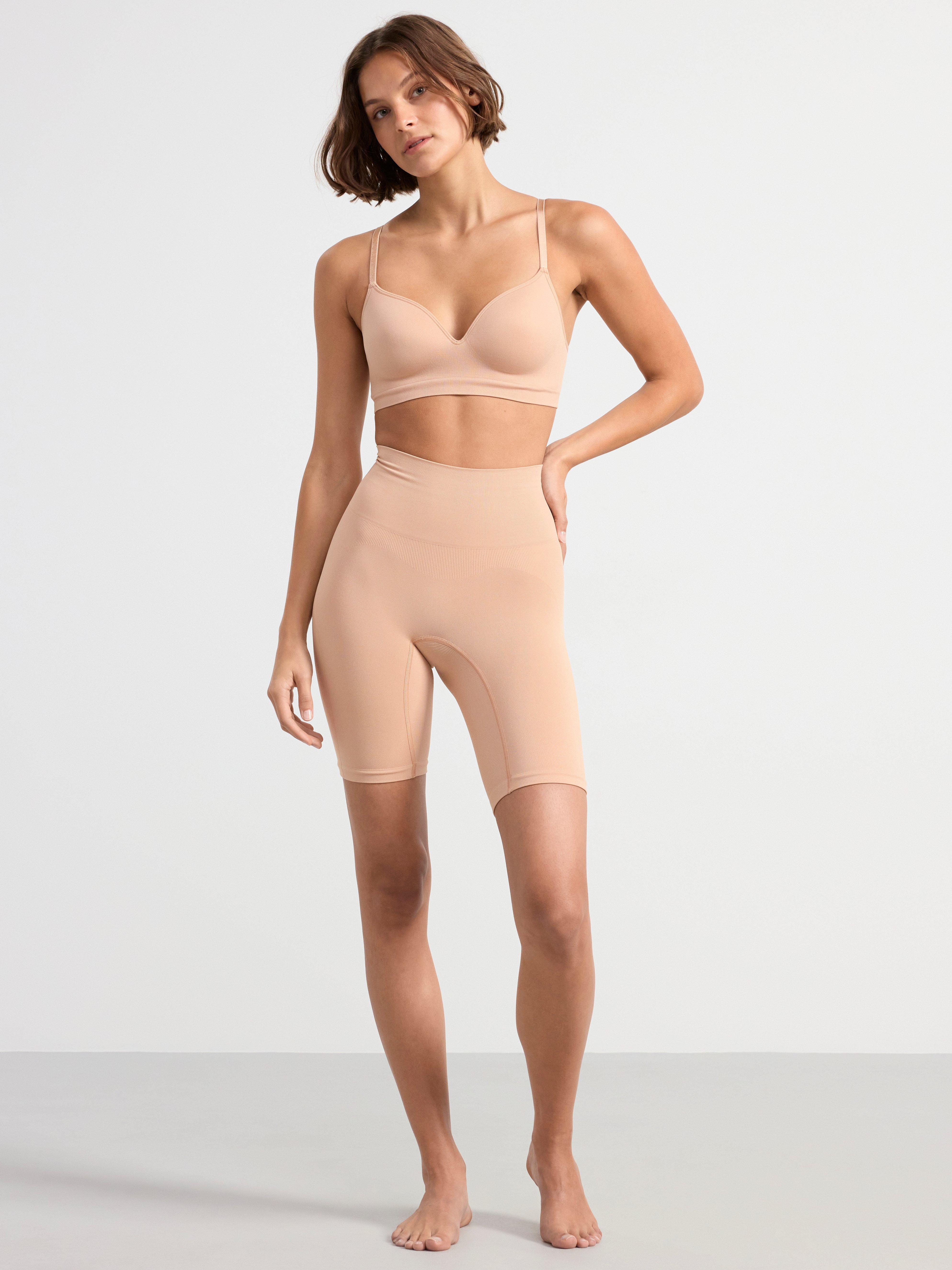 Zonal support Shaping biker briefs Beige