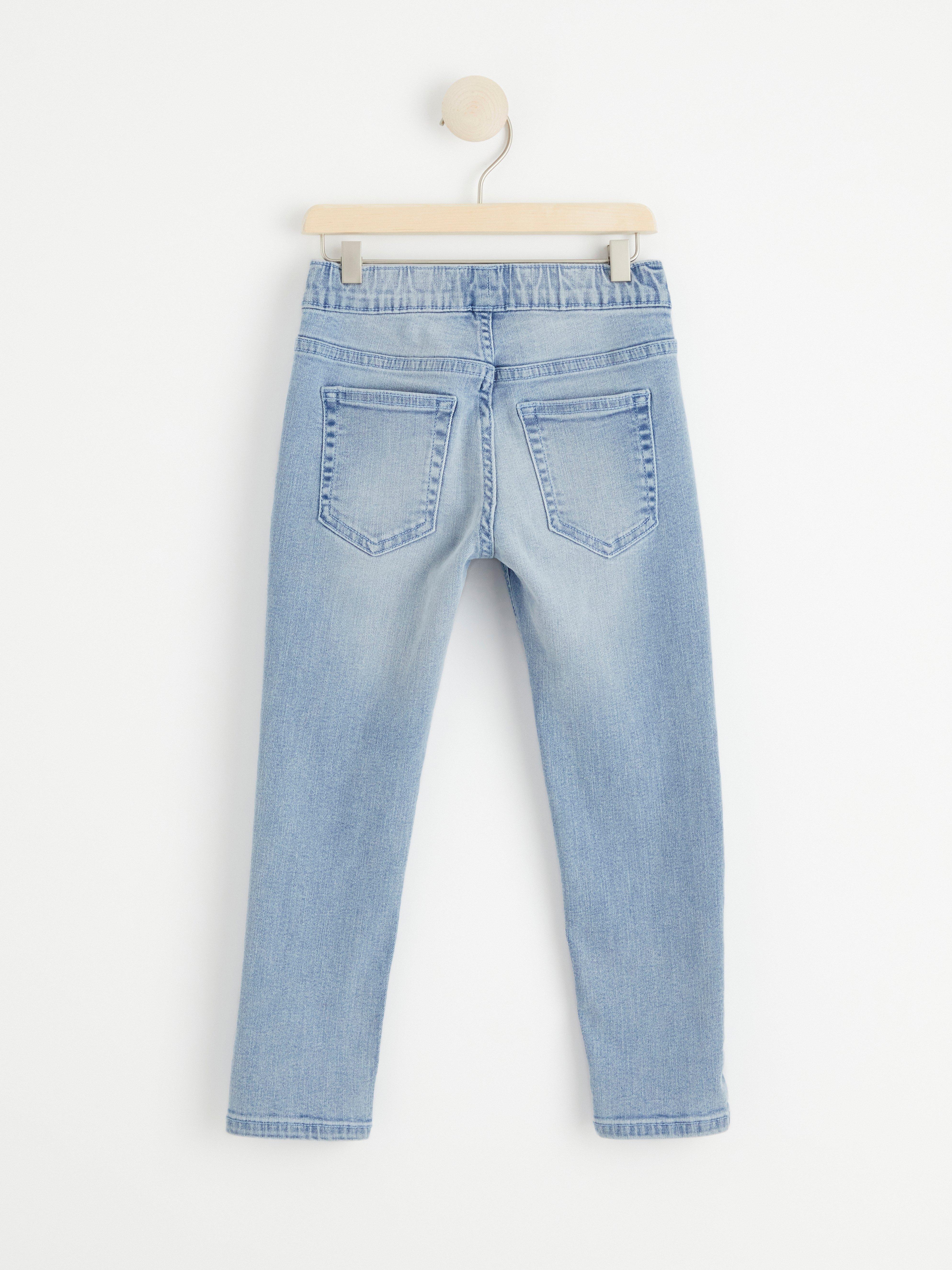 STURE Straight regular waist pull-up jeans Light Denim