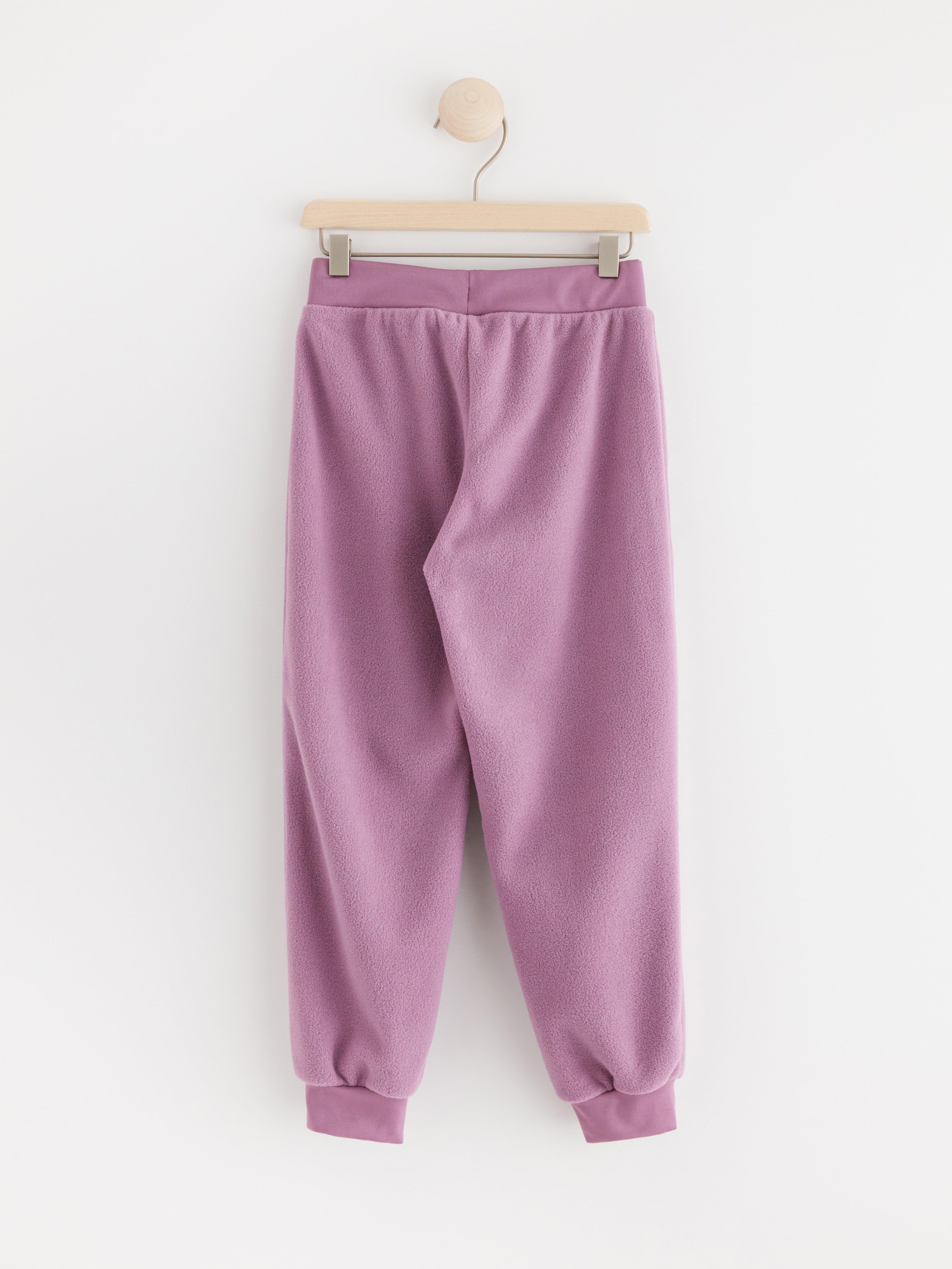 FIX Trousers in fleece Light Dusty Lilac