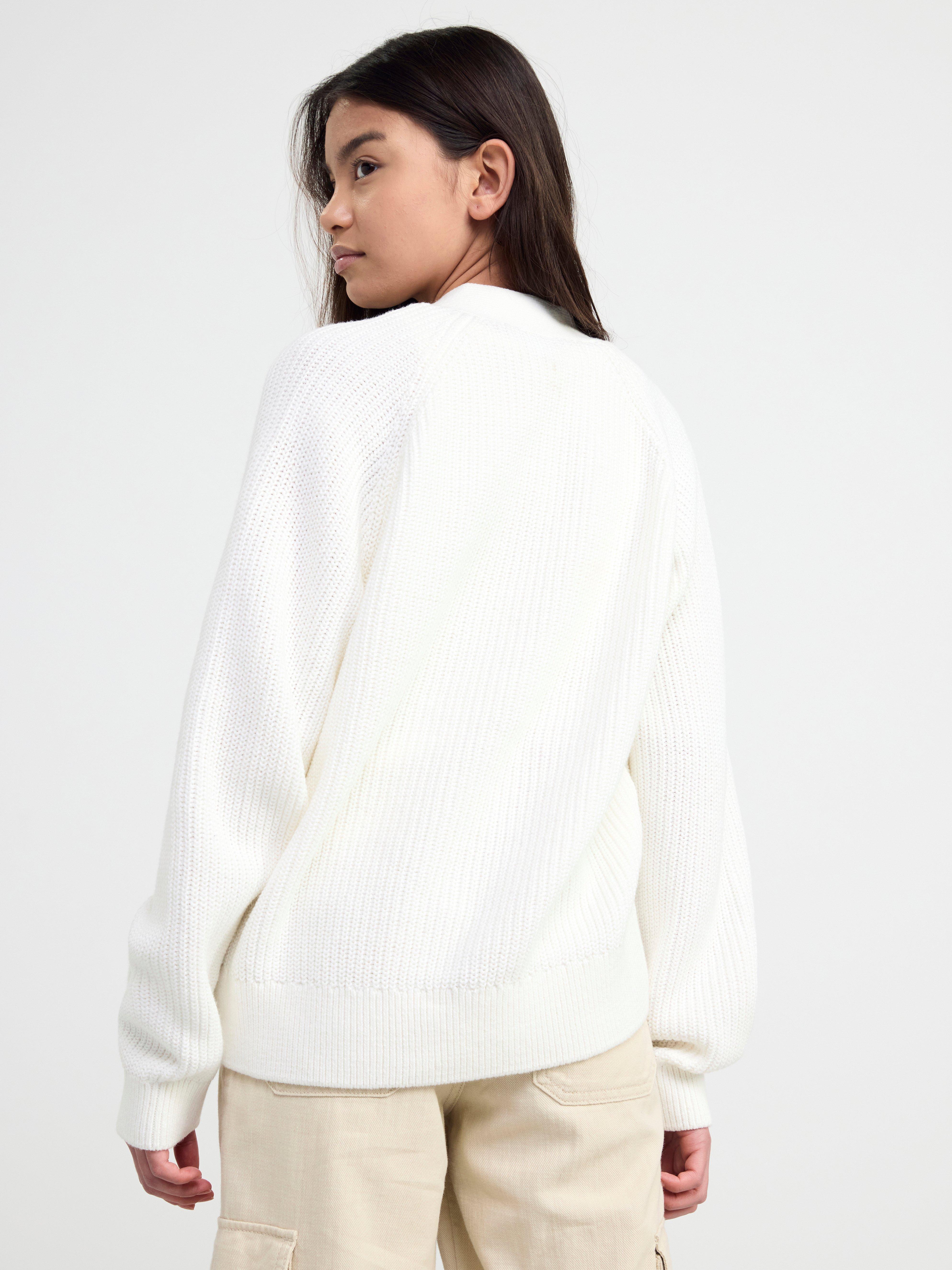 Long sleeve knitted cardigan Off White