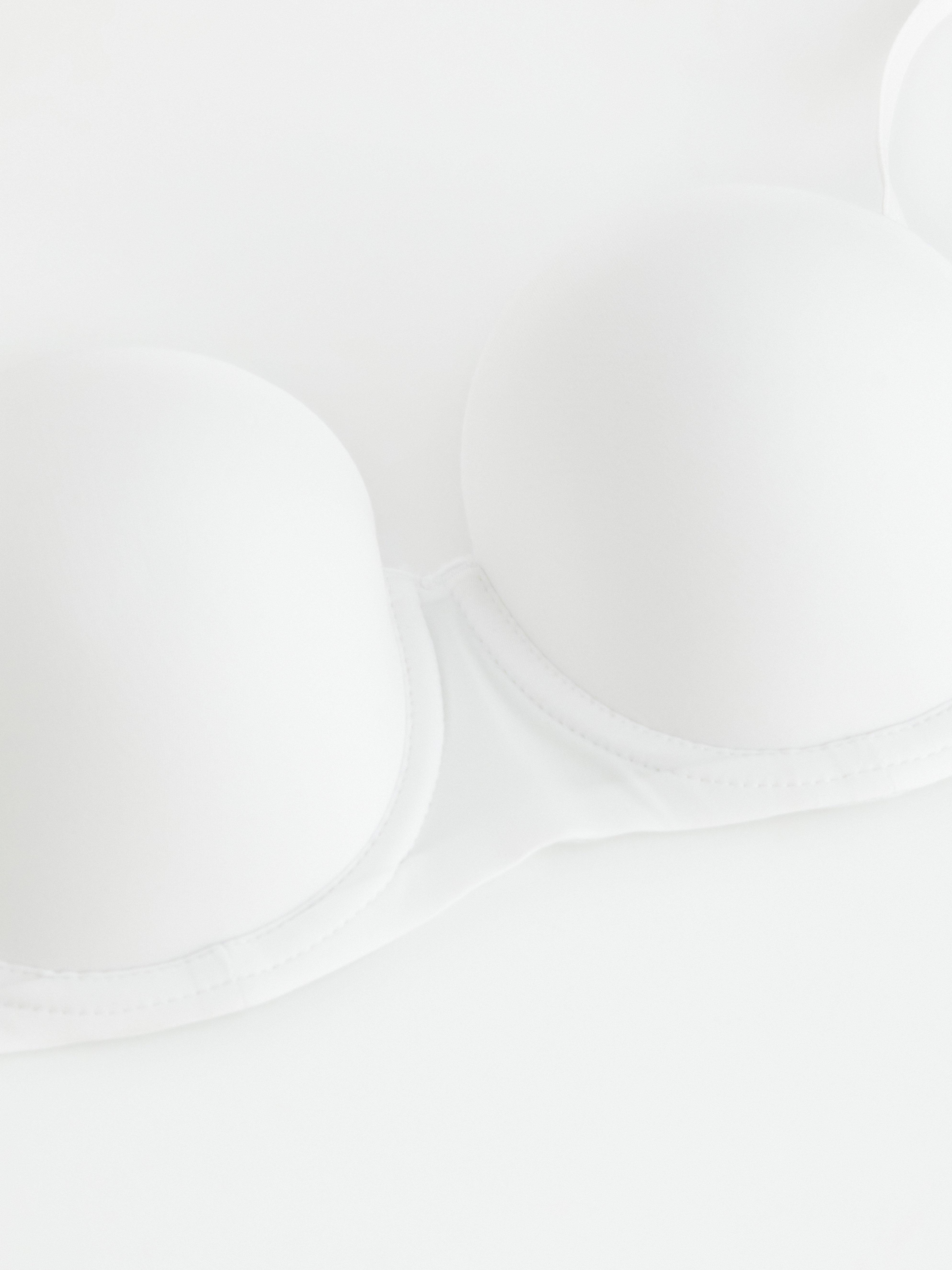 Björk strapless bra White