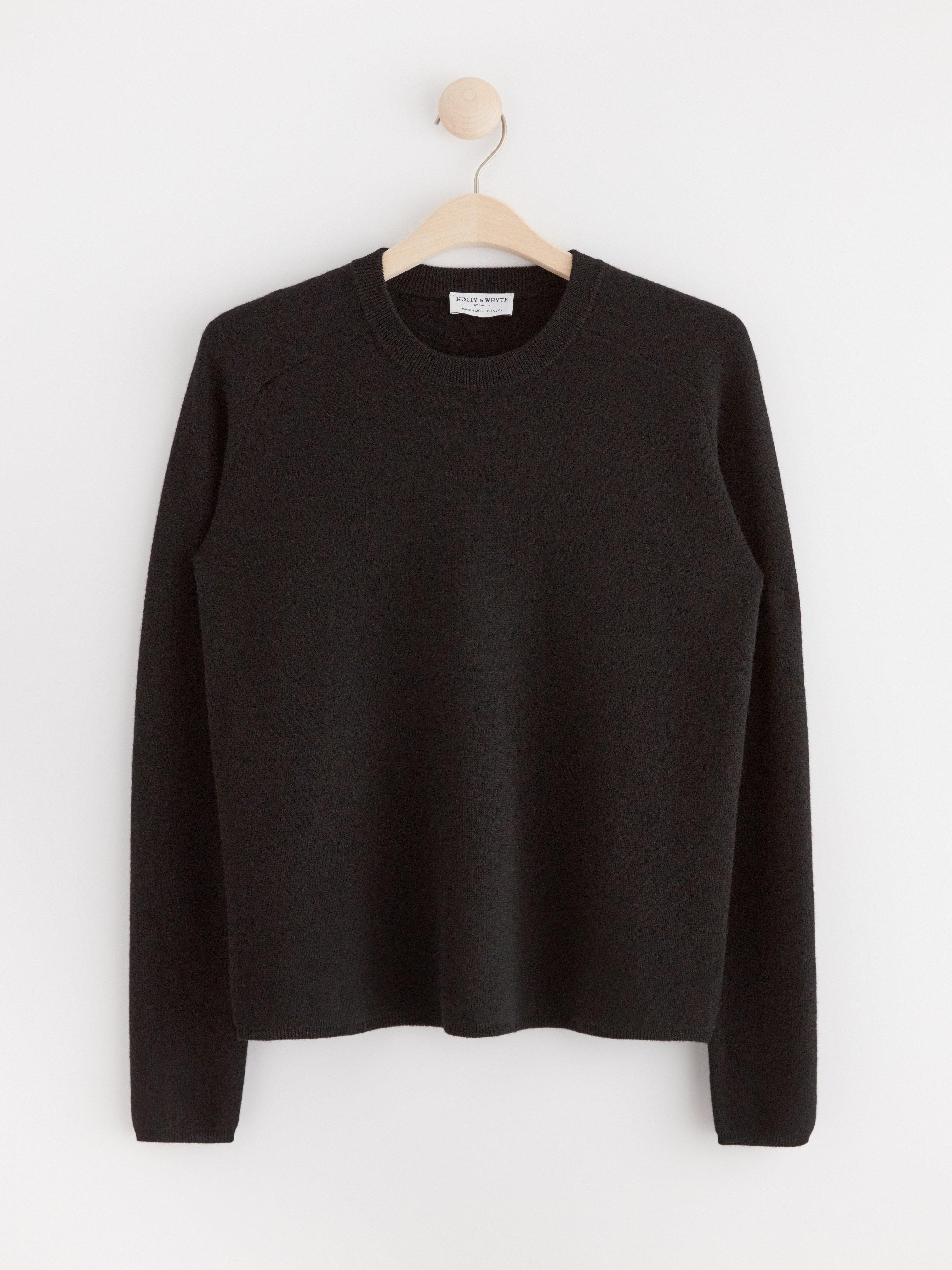 Jumper in merino wool Black