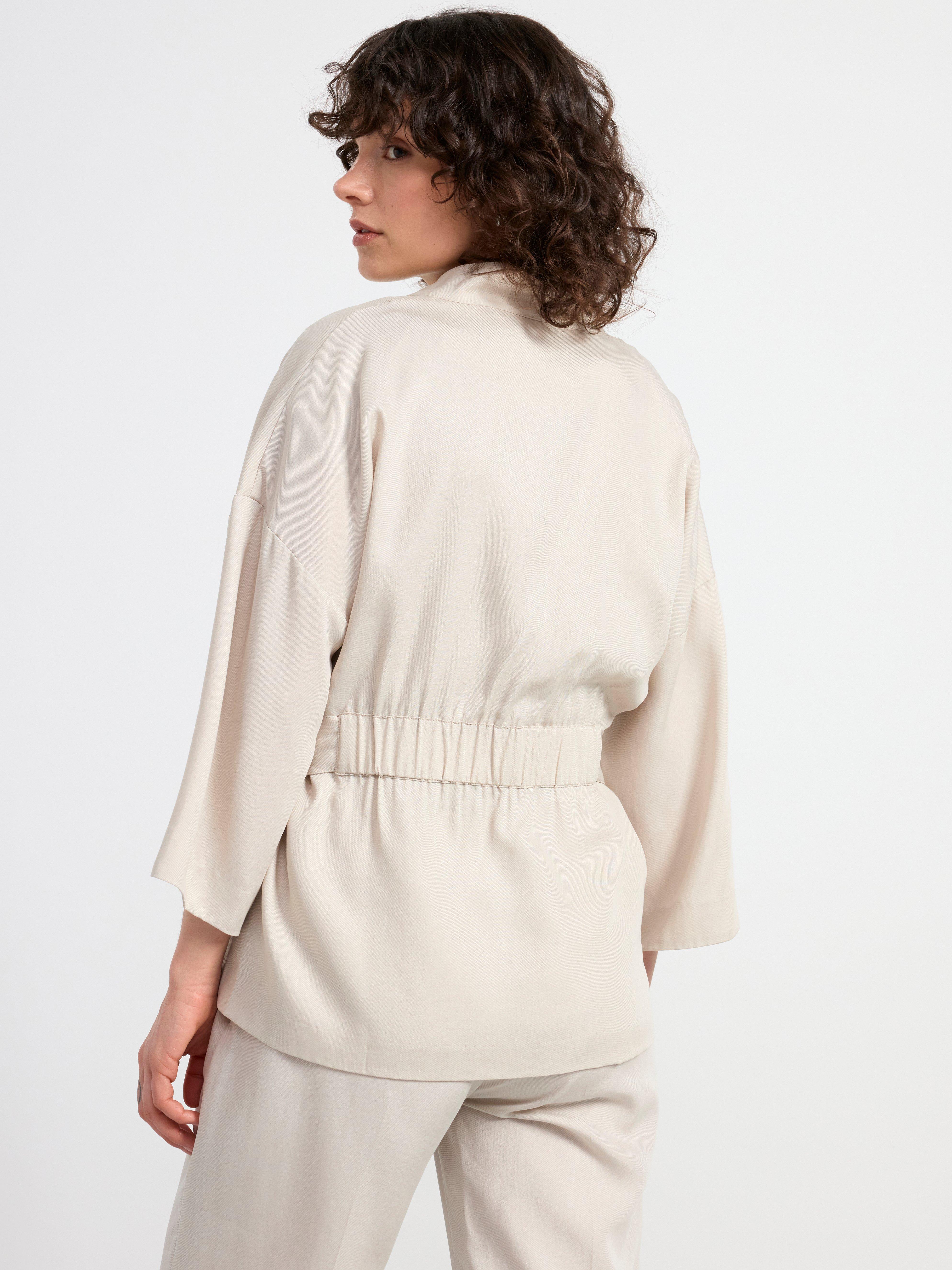 Three quarter sleeve jacket Light Beige
