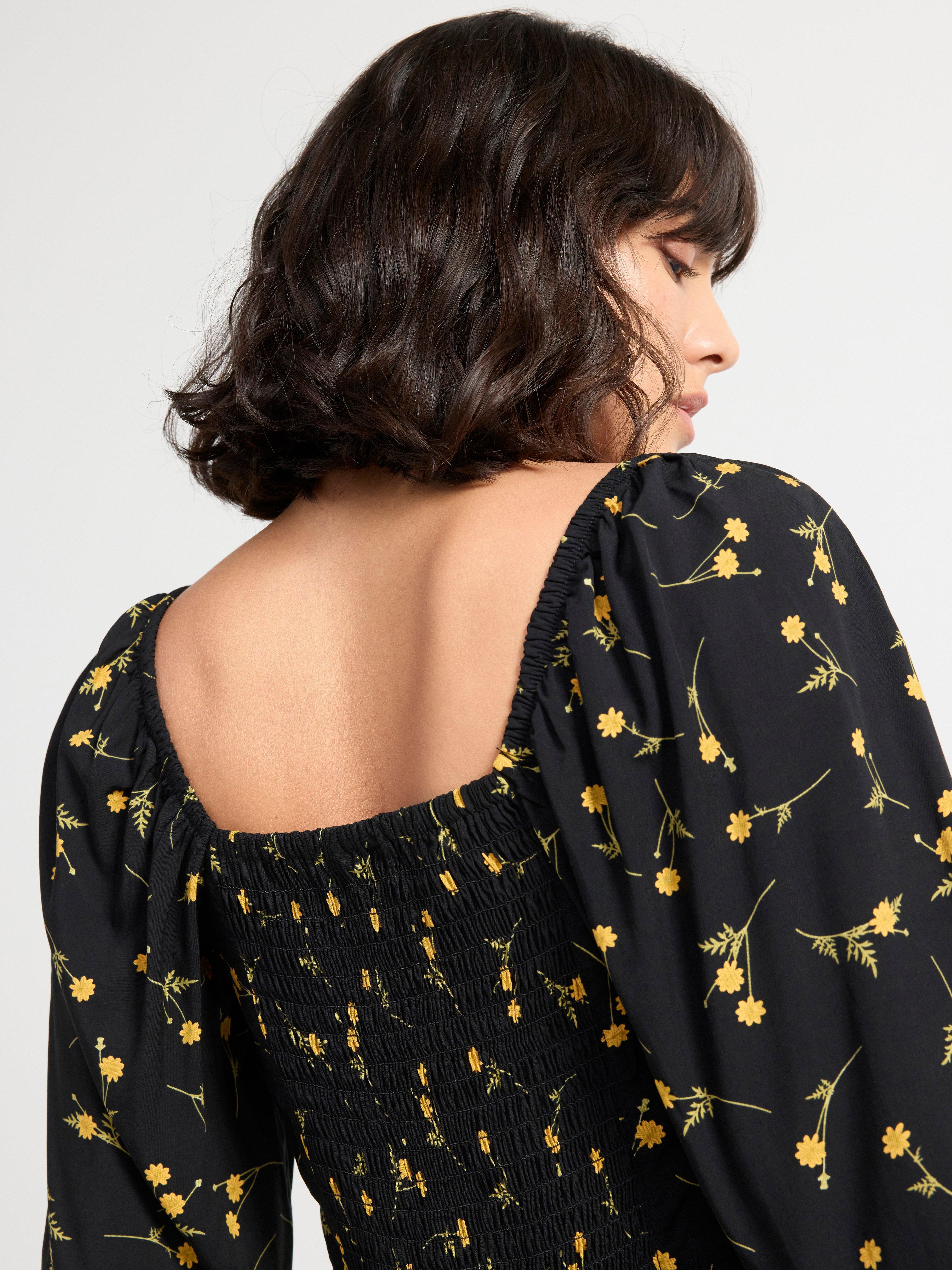 Long sleeve blouse Black