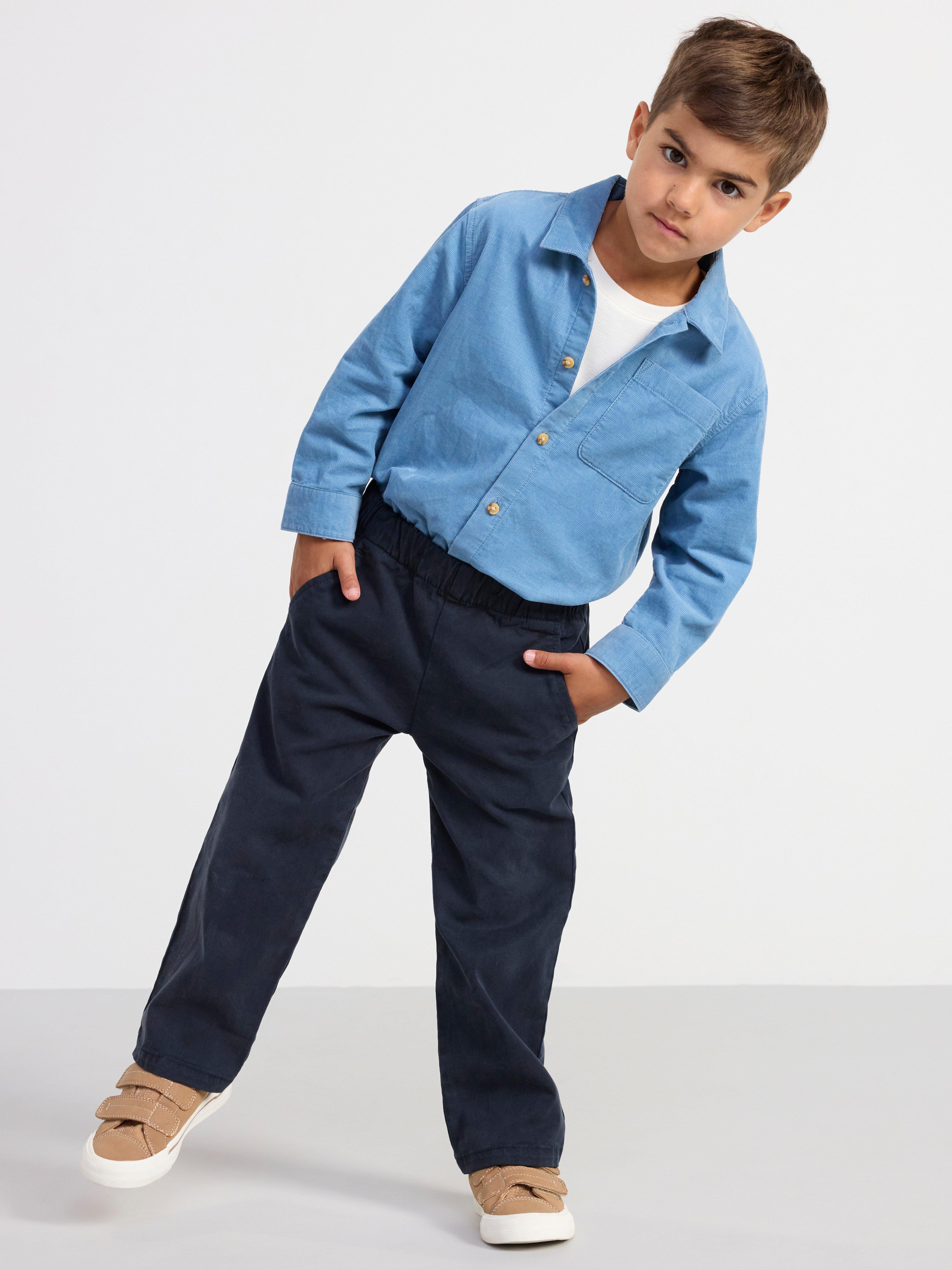 Shirt in corduroy Light Dusty Blue