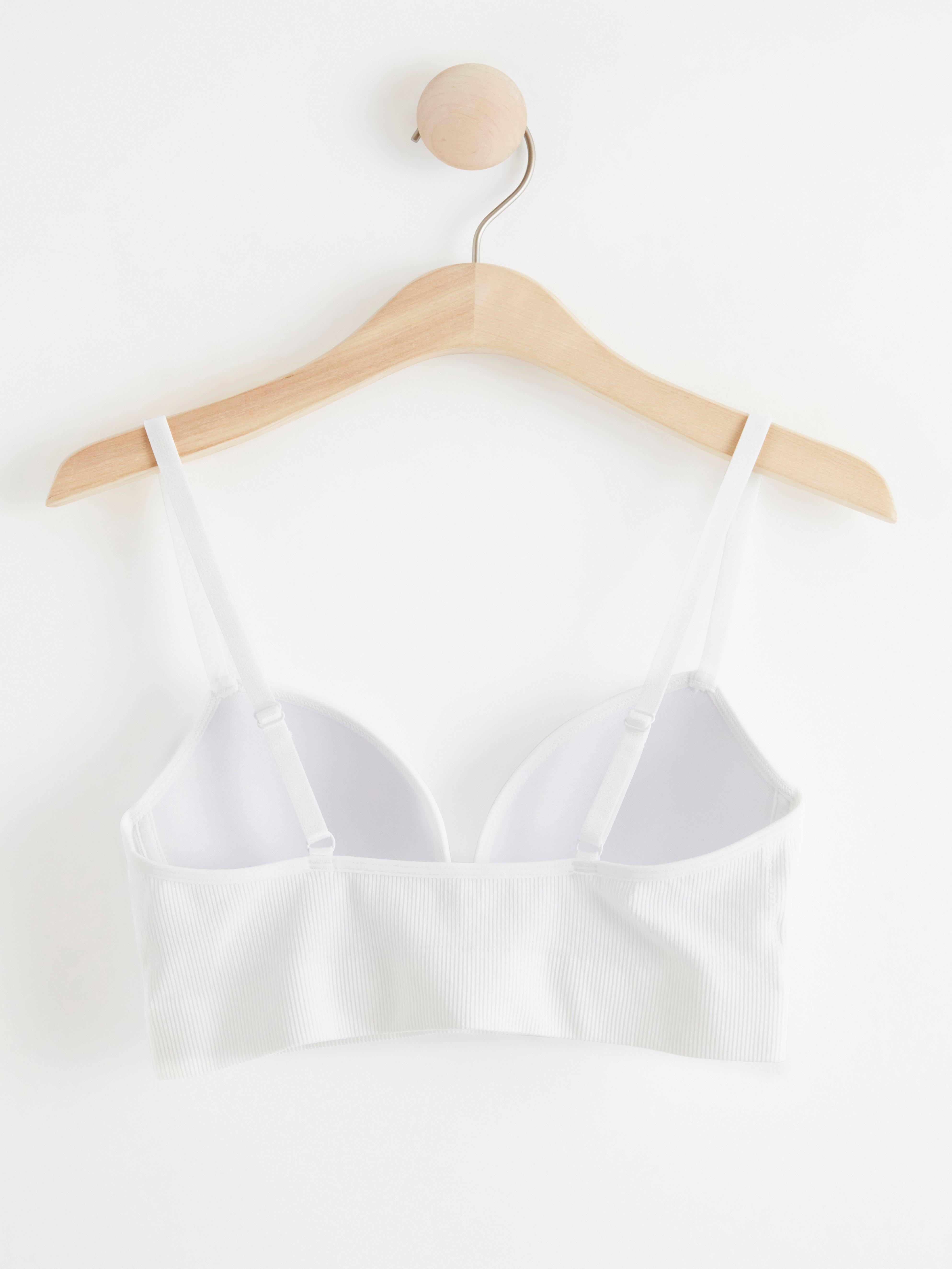 Seamless push-up bra White