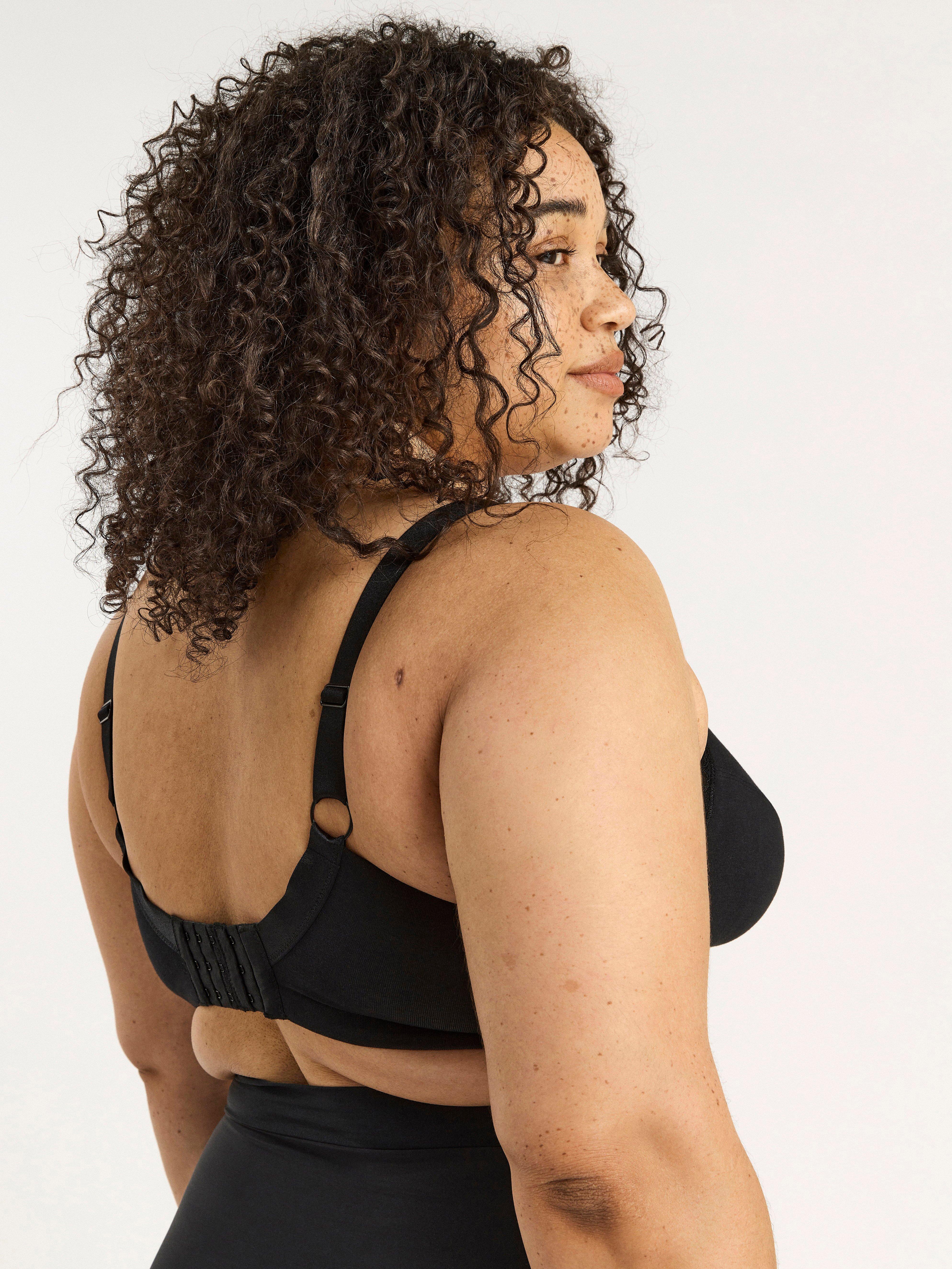 Nursing bra with lace Black