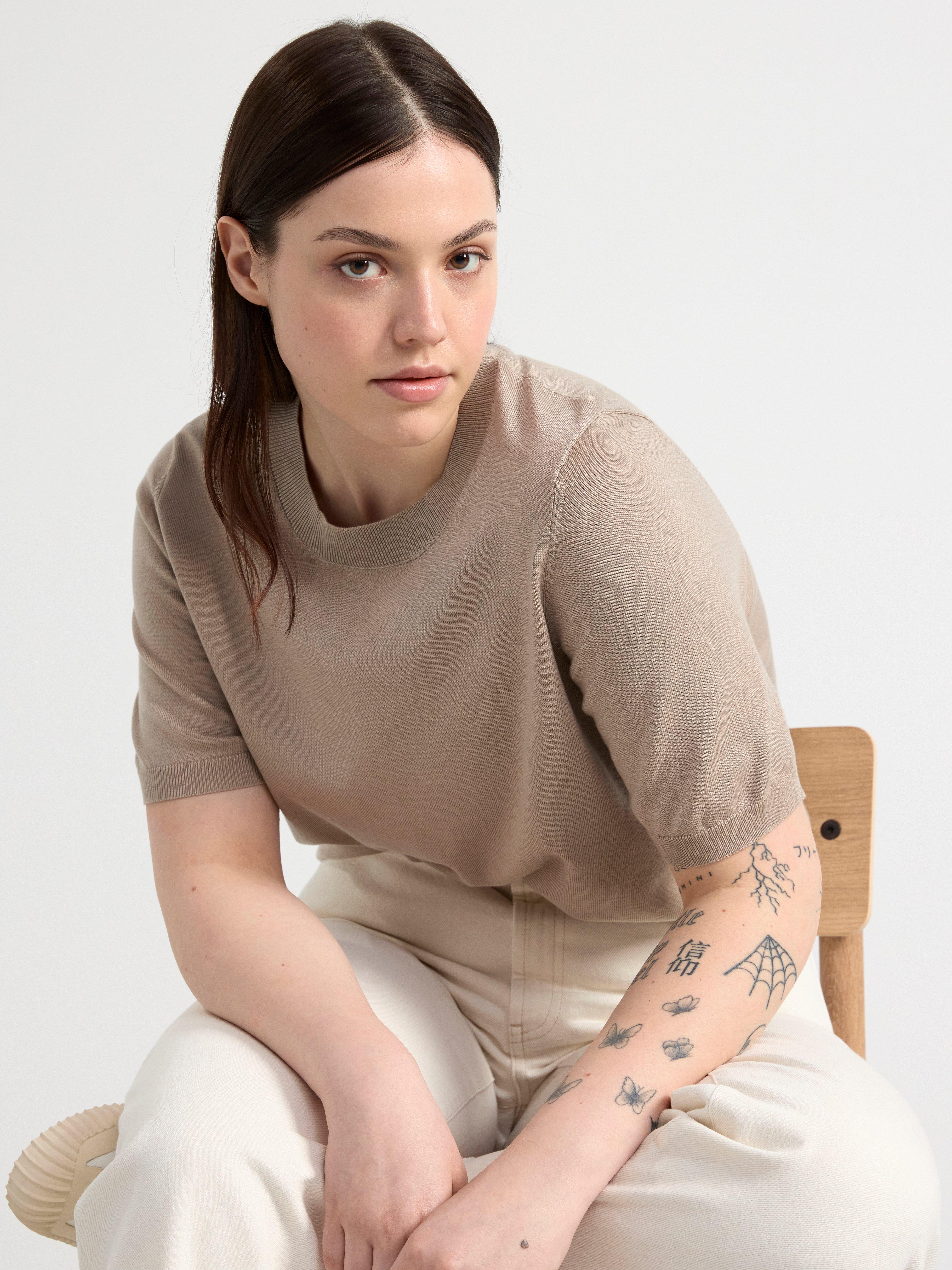 Jumper fine-knitted Light Dusty Beige