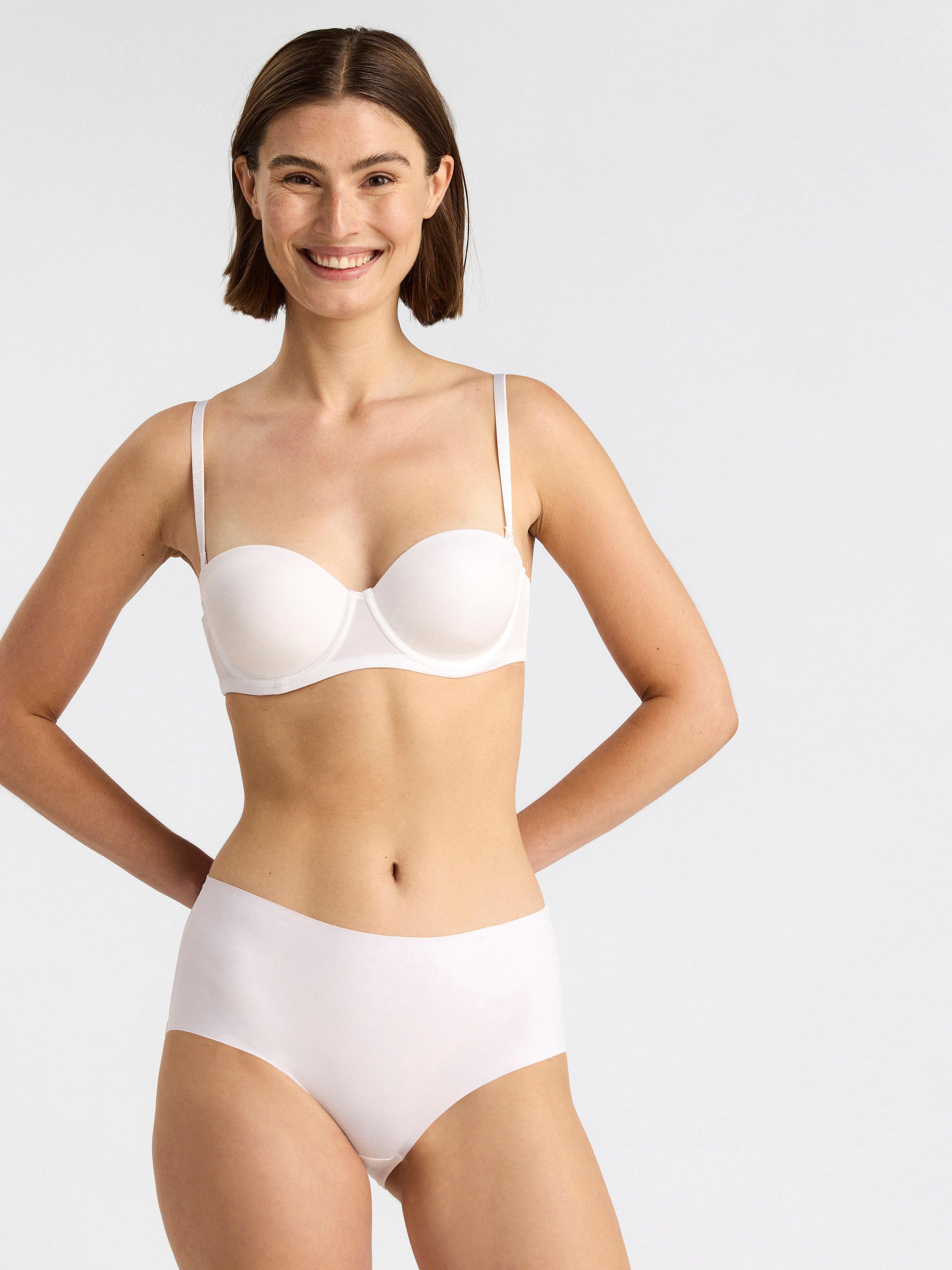 Björk strapless bra White