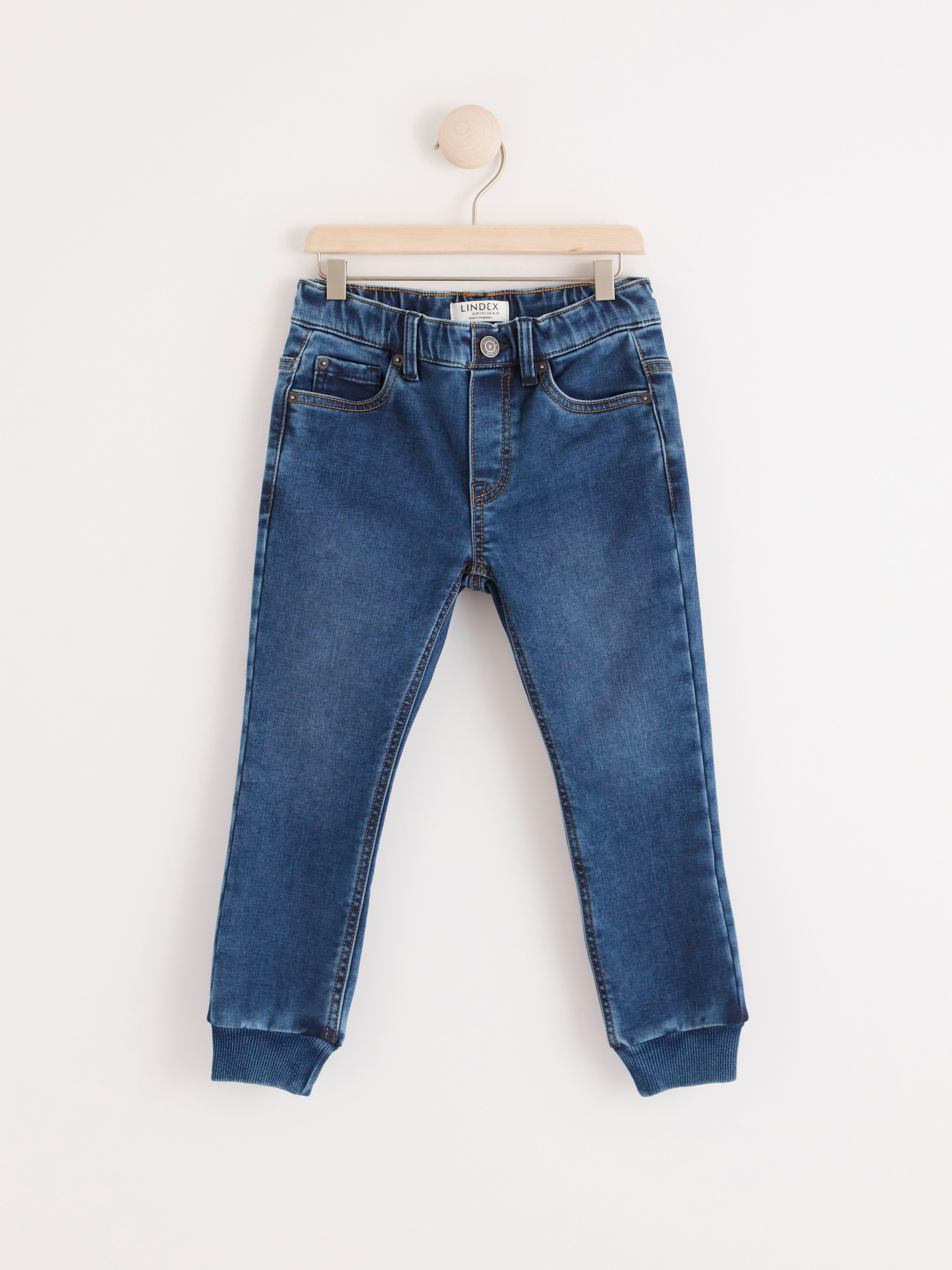 Regular fit jeans with brushed inside Denim