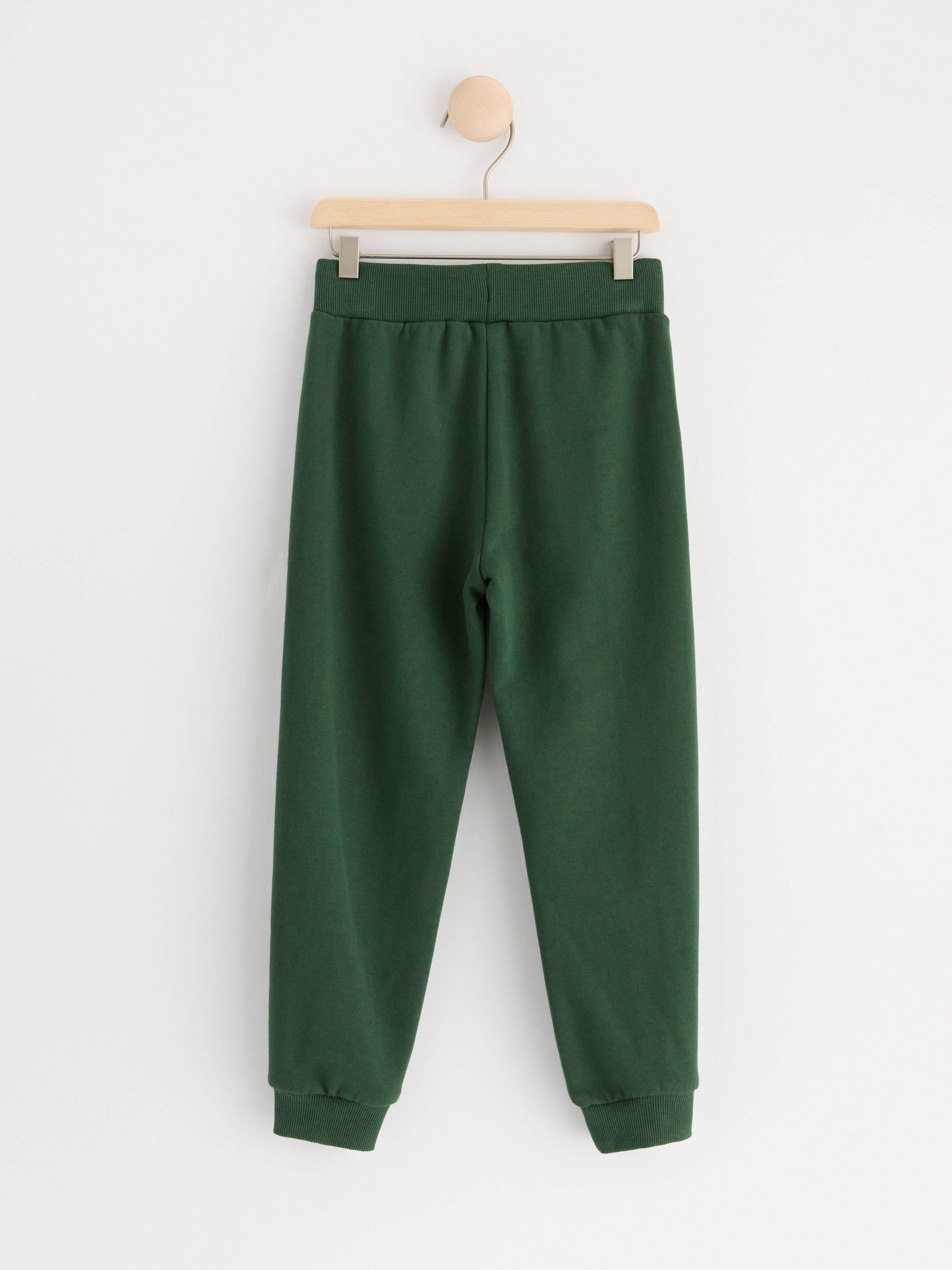 Extra durable trousers with brushed inside Dark Dusty Green