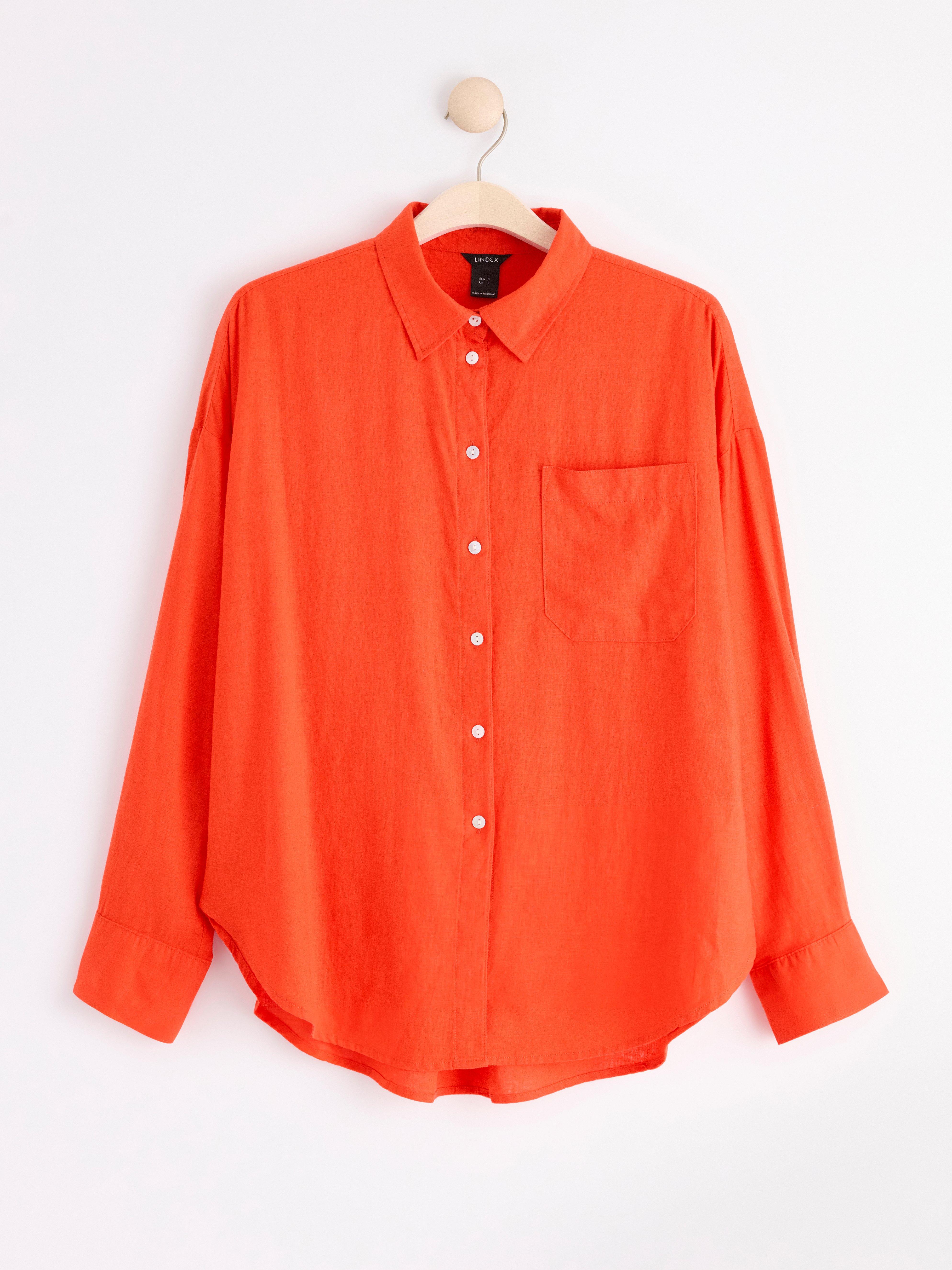 Linen shirt Orange