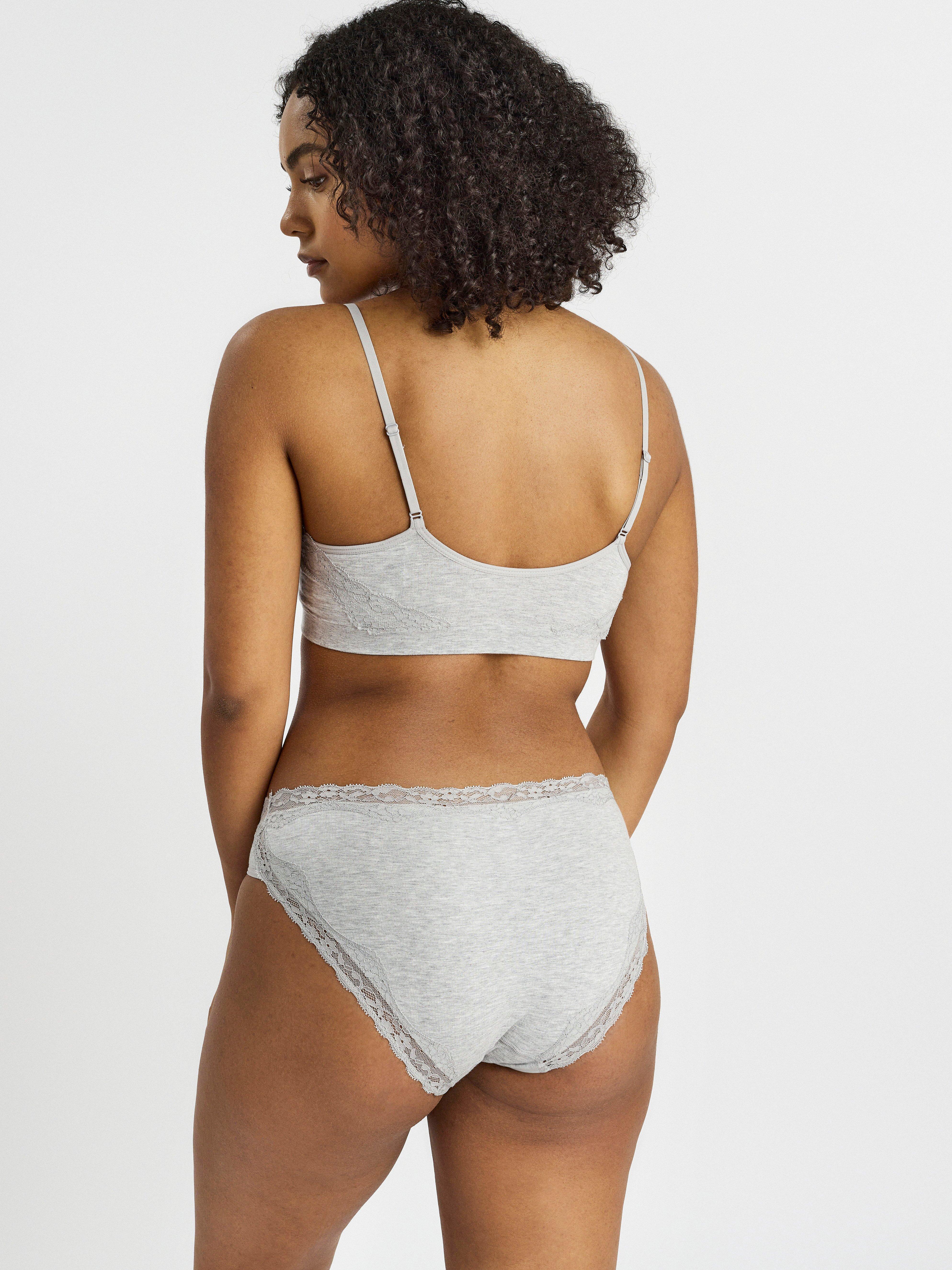 Bikini regular waist briefs Light Grey Melange