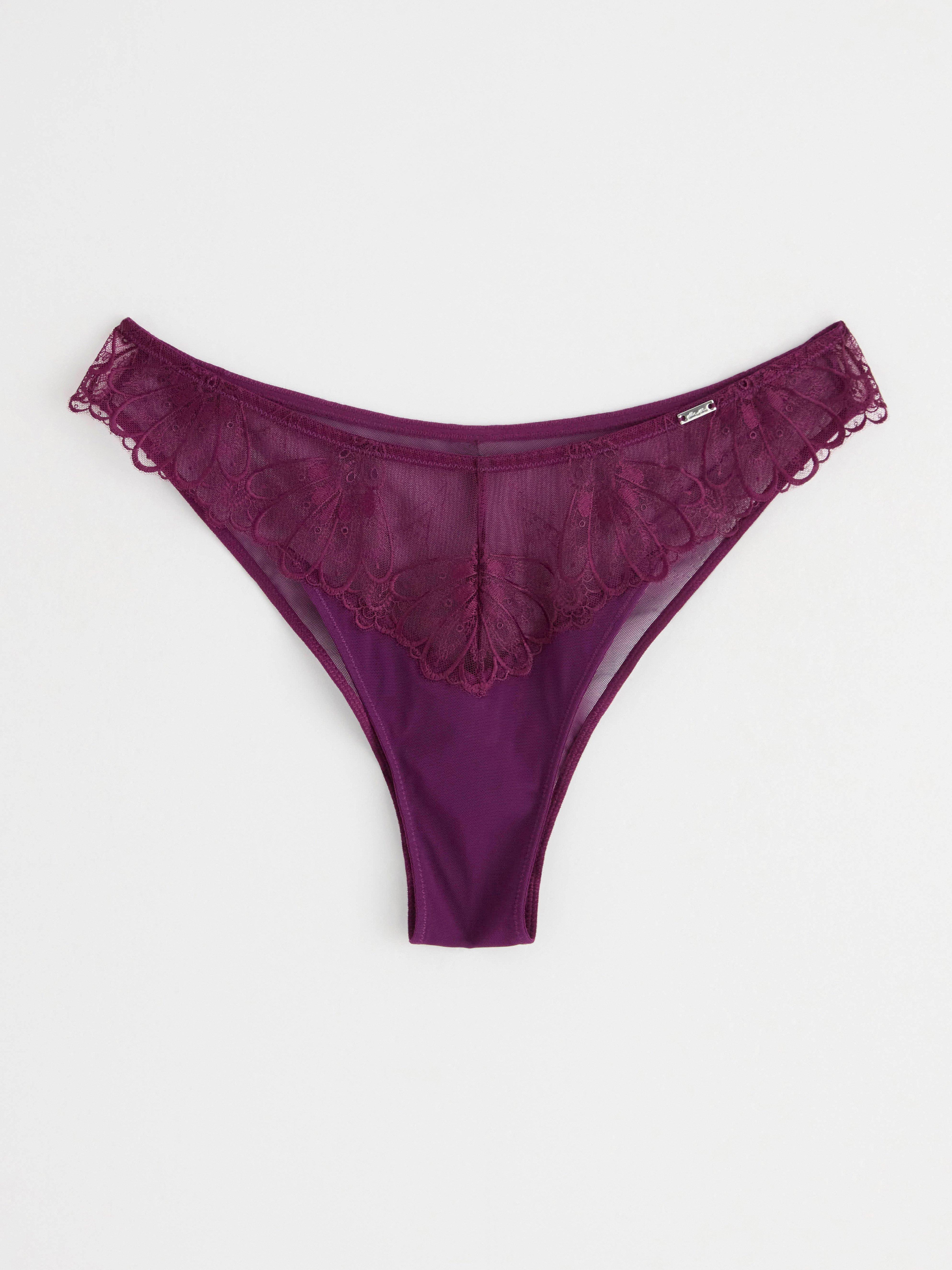 Brazilian briefs regular waist Dark Lilac