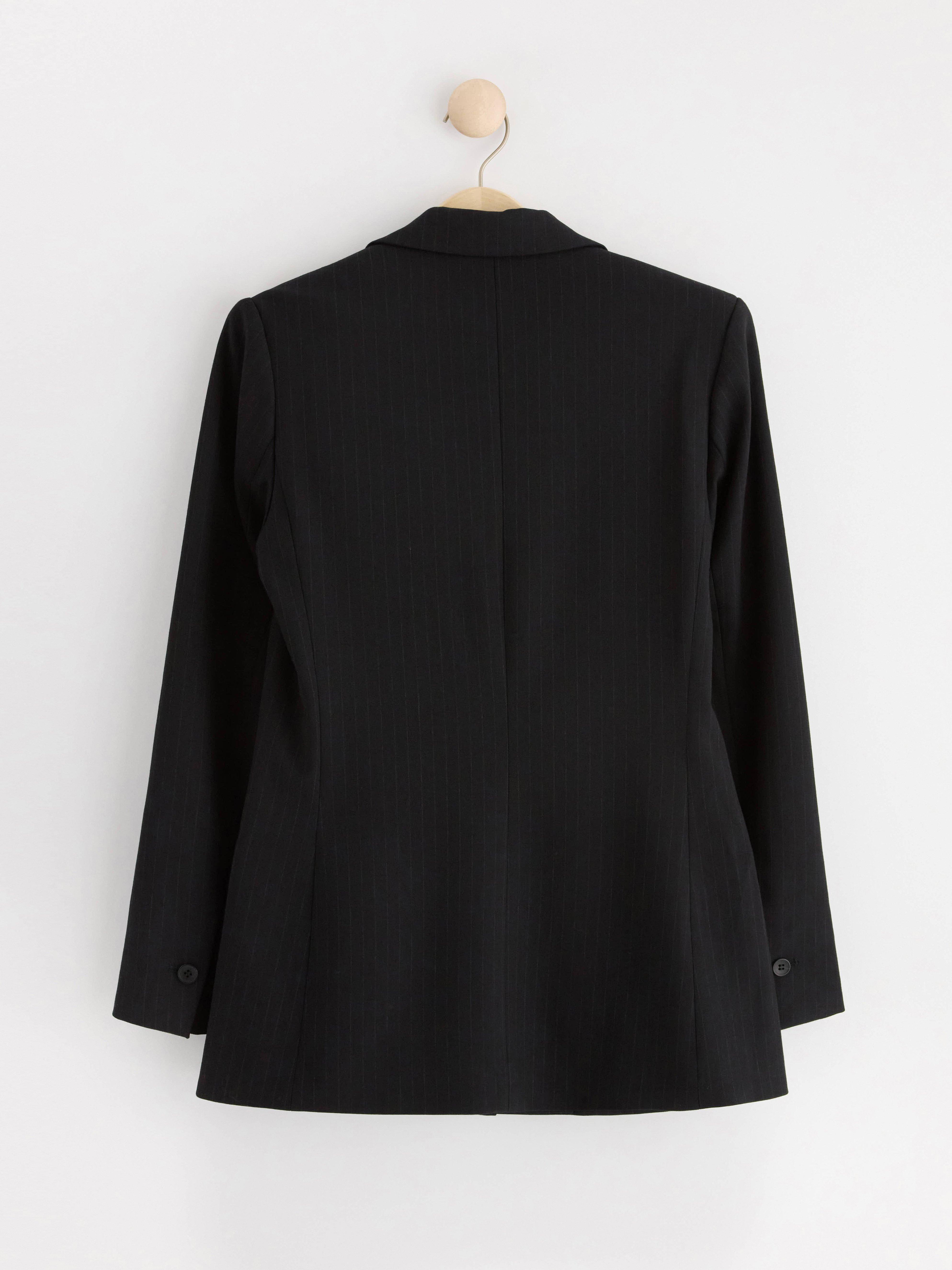 Blazer  pinstriped Black