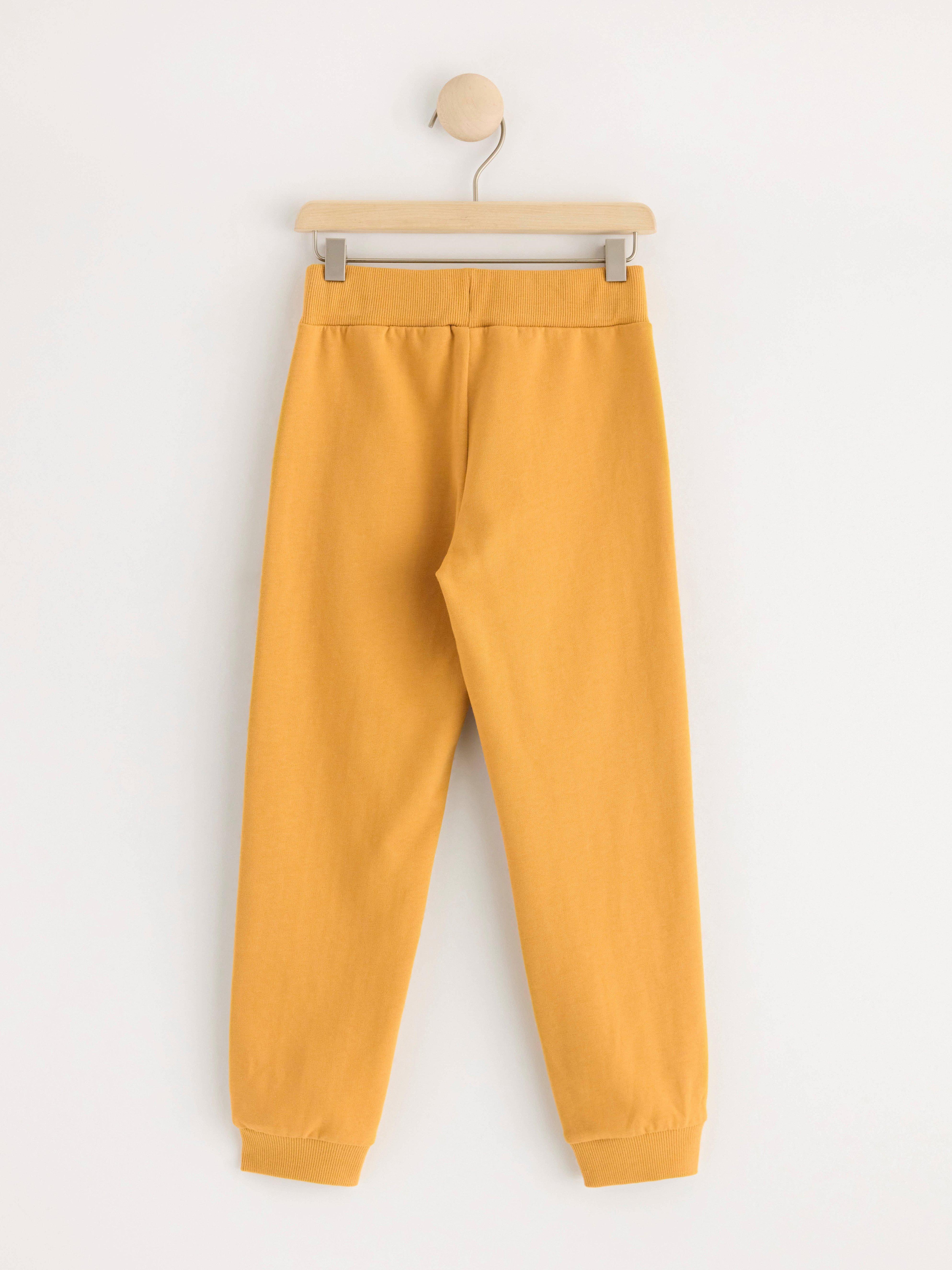 Joggers with working vehicles Dusty Yellow