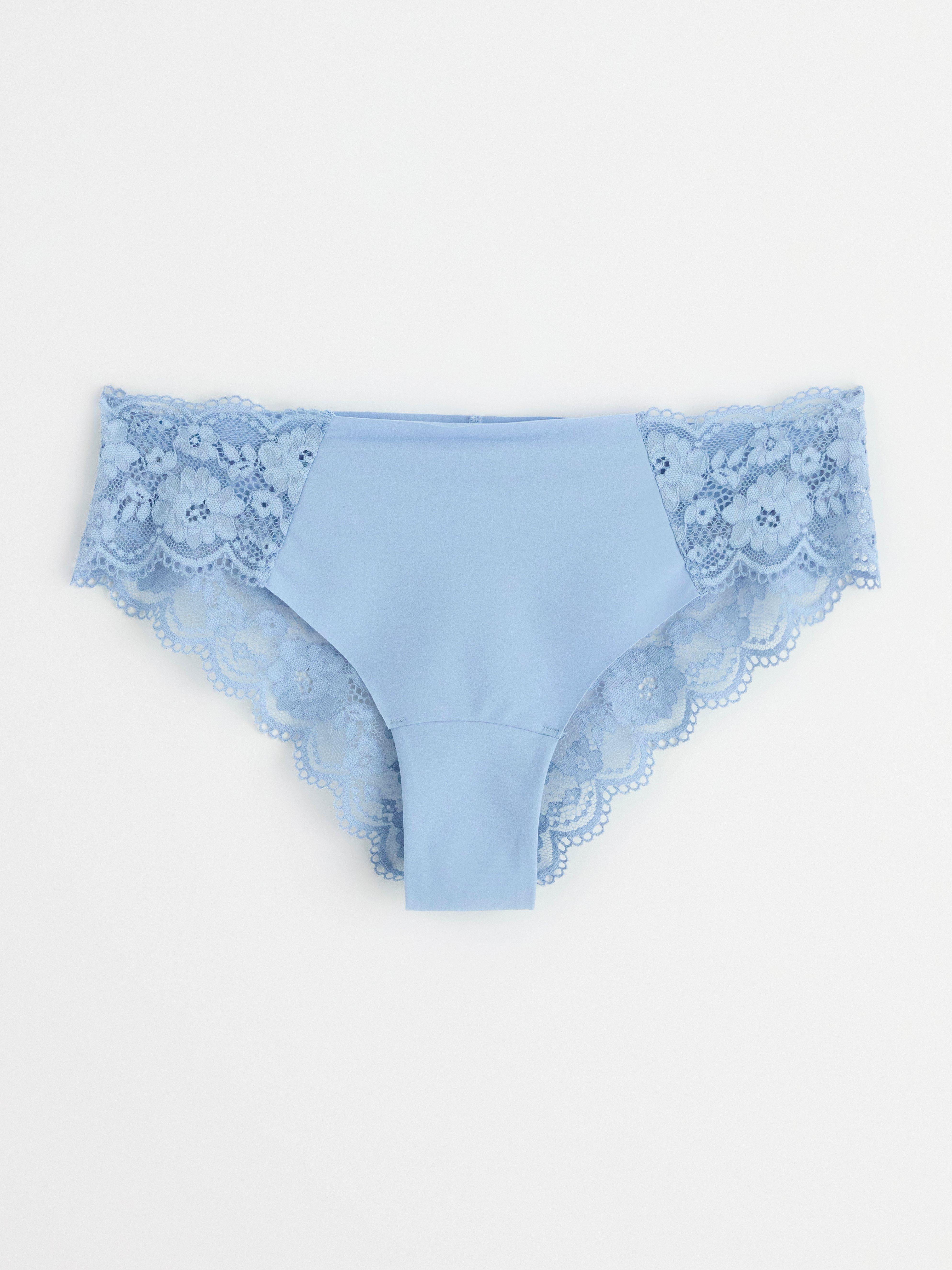 Brazilian regular briefs invisible Light Blue