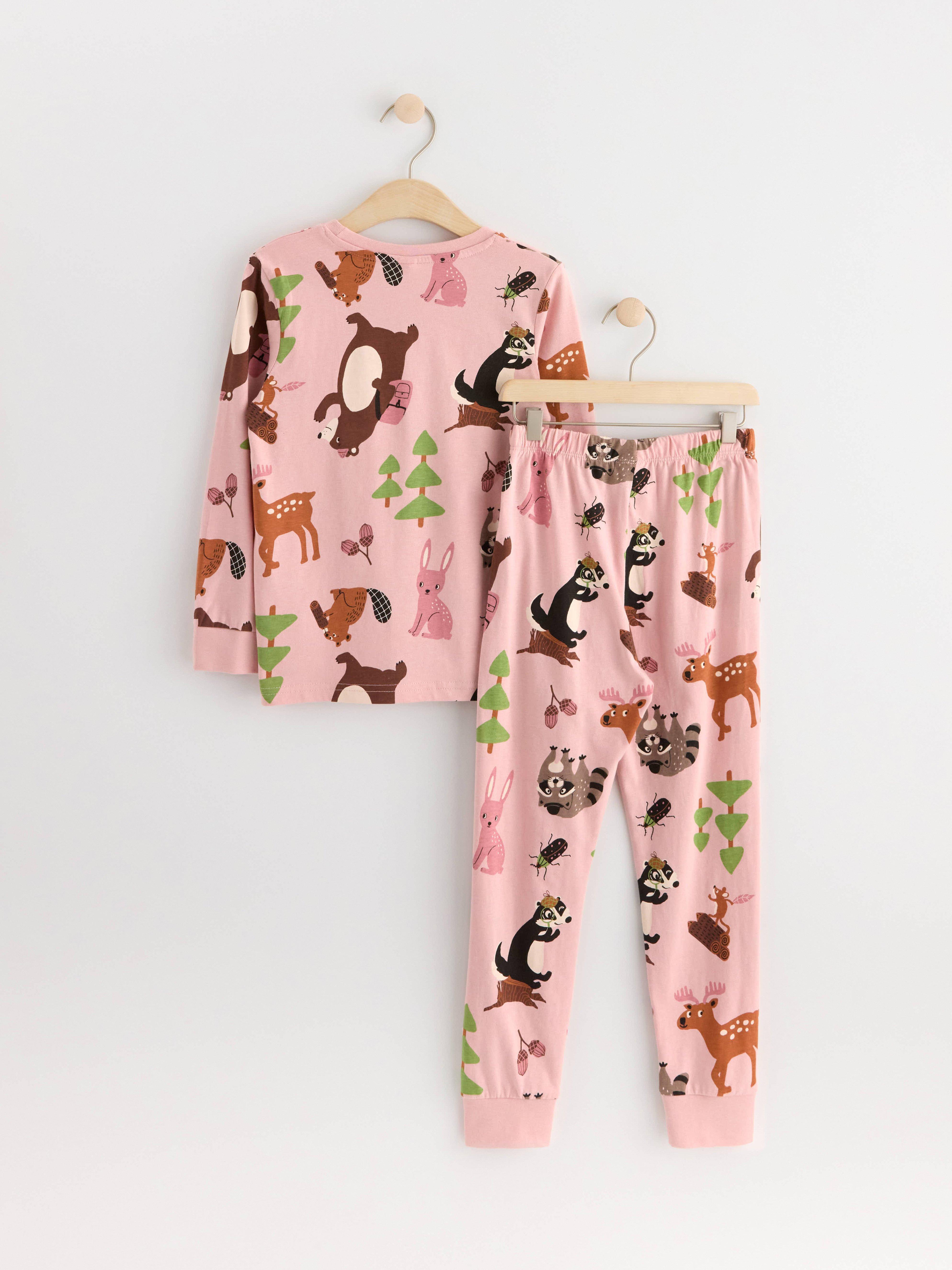 Pyjama set with forest print Light Pink