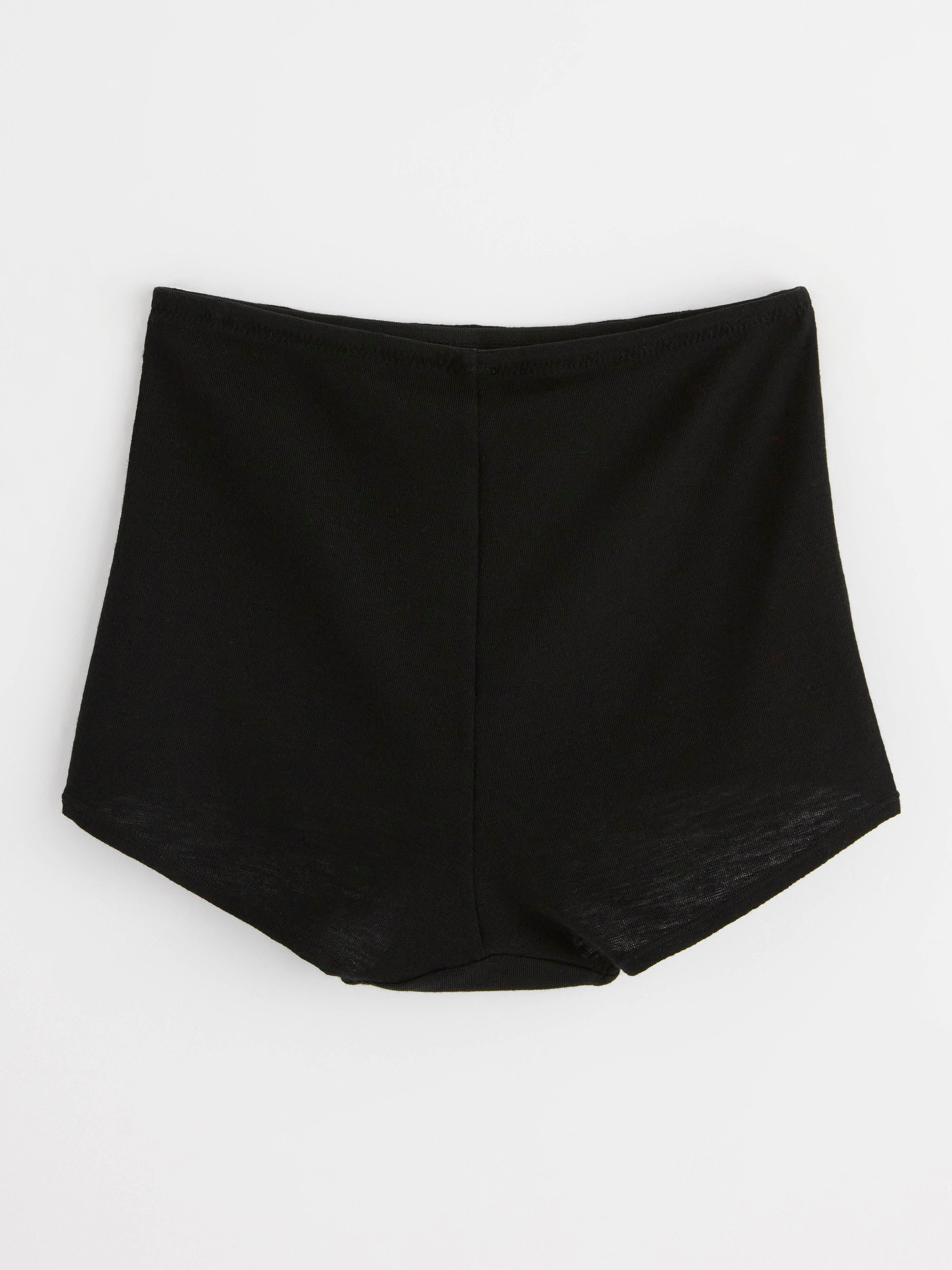 Boxer brief in merino wool Black