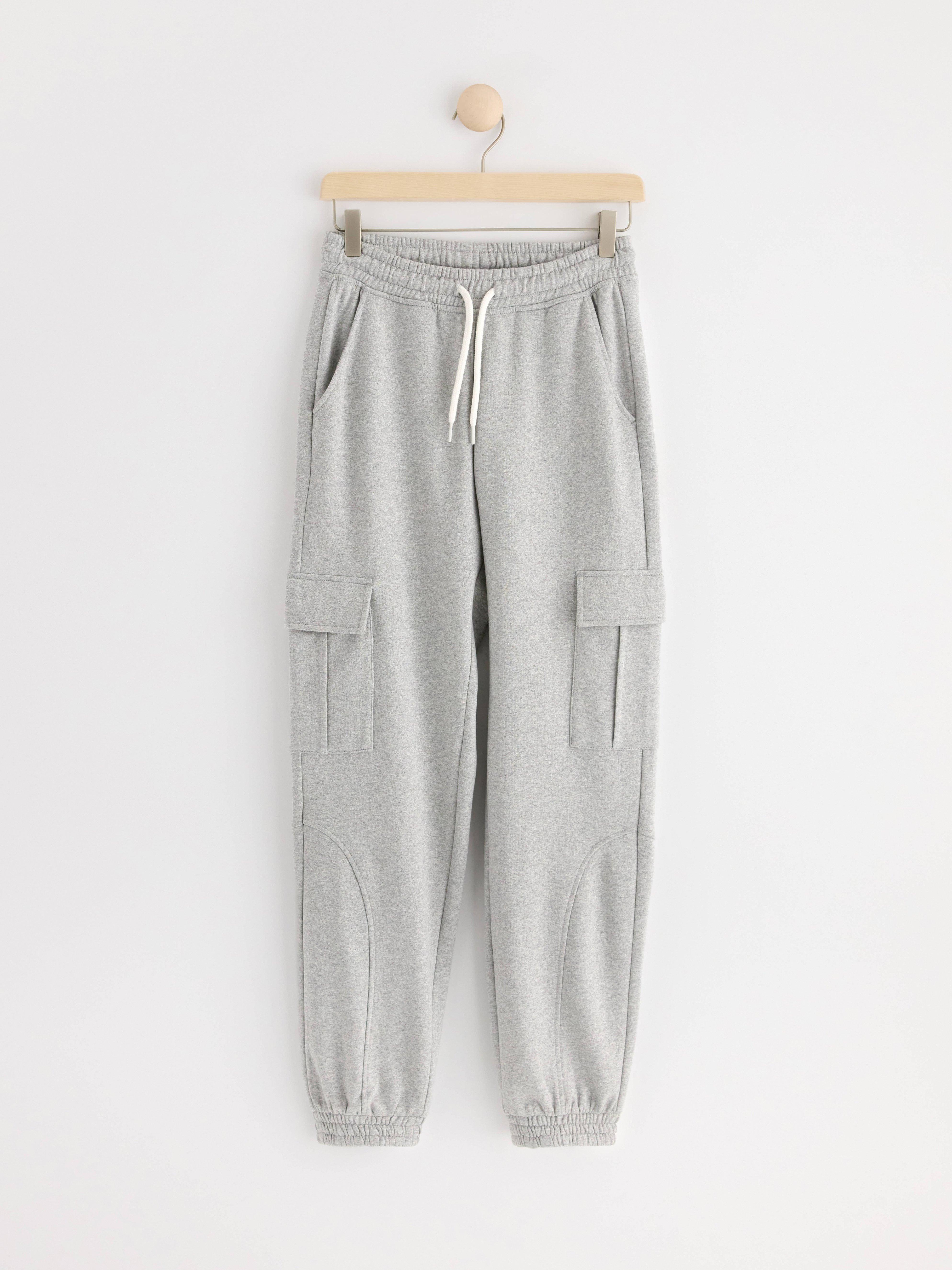 Joggers with cargo pockets Grey Melange