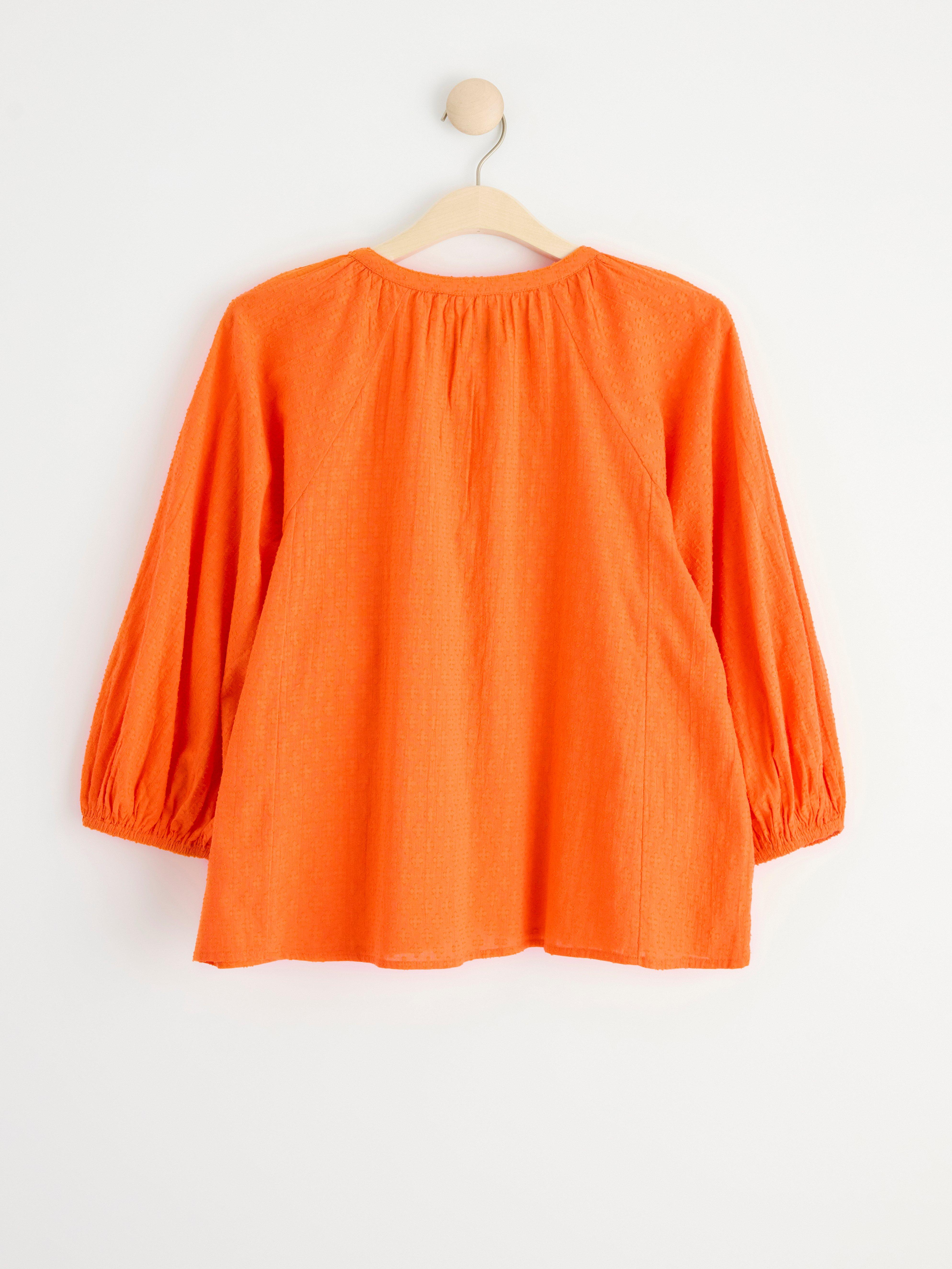 Blouse with tassels Orange