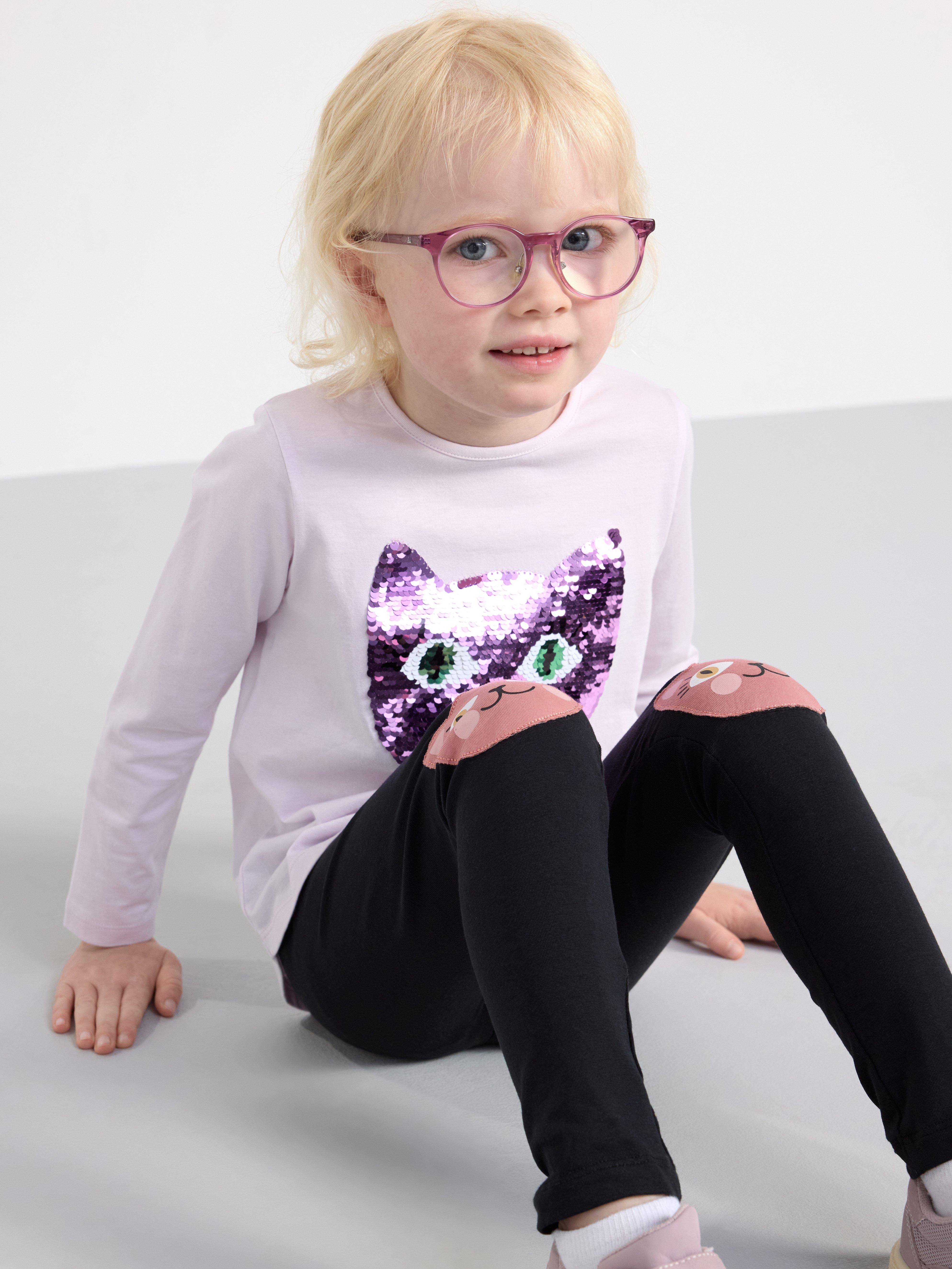 Leggings with cats Off black