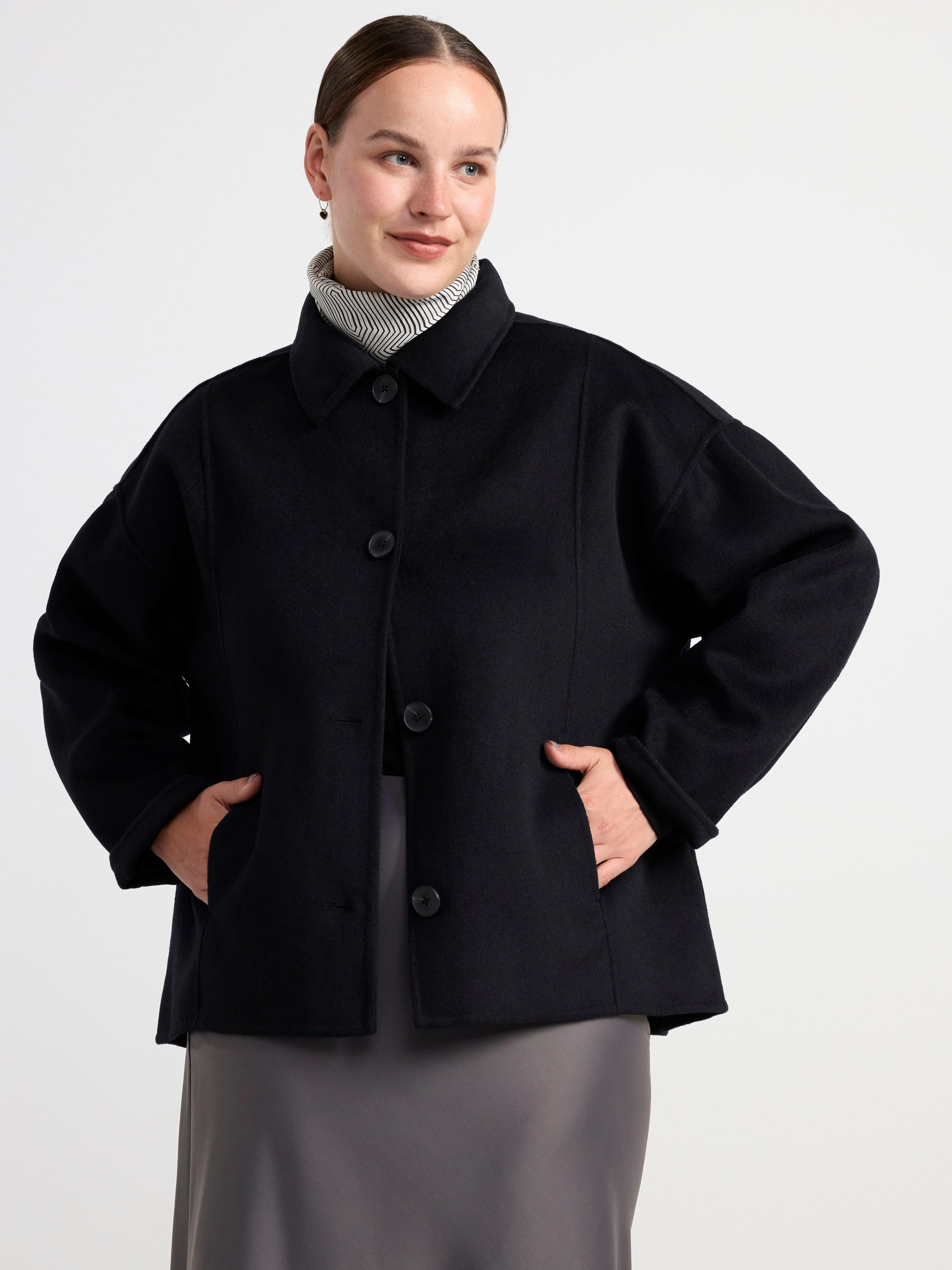 Jacket in wool blend Black