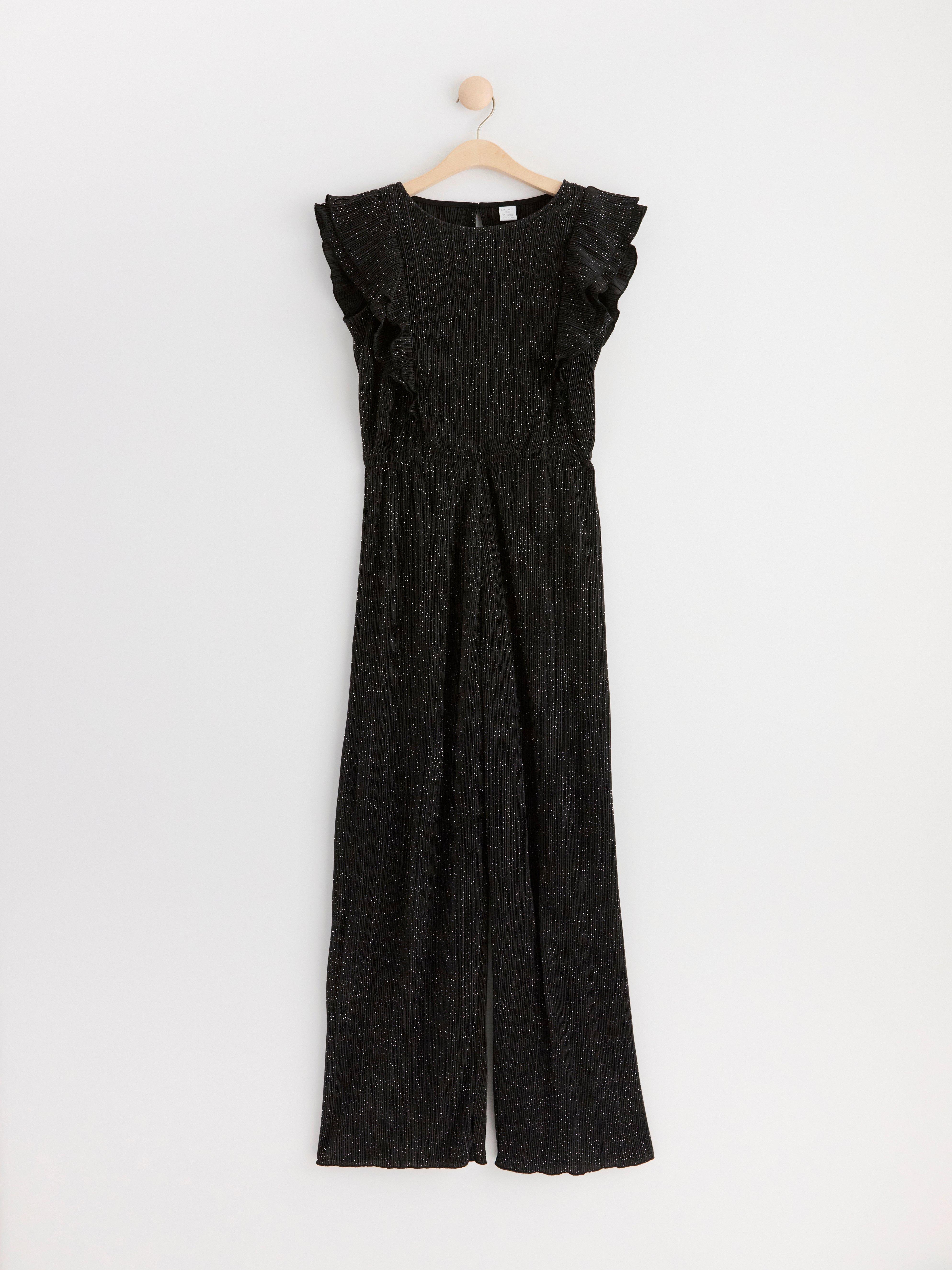 Jumpsuit with flounces Black