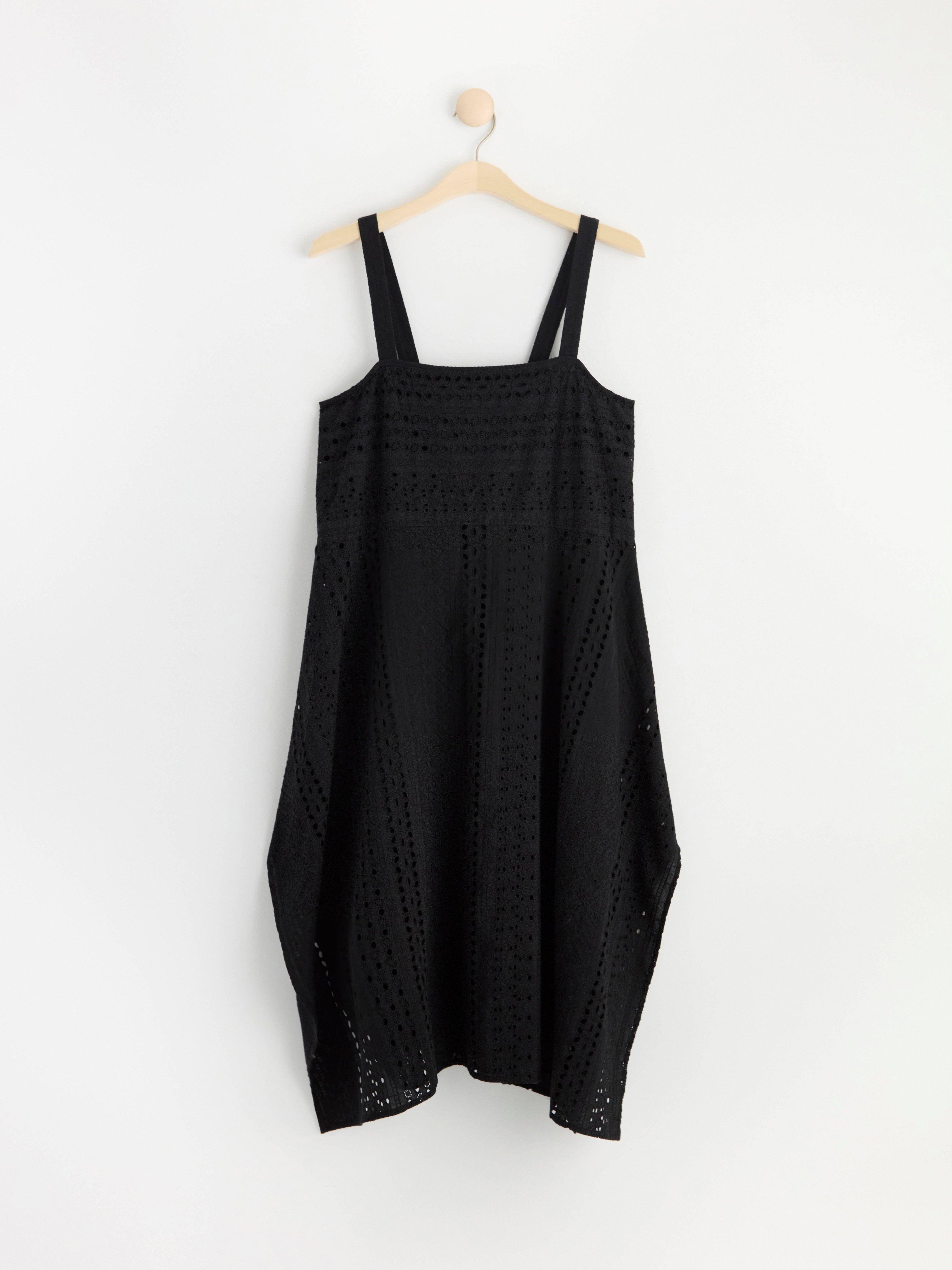 Broderie anglaise dress Black