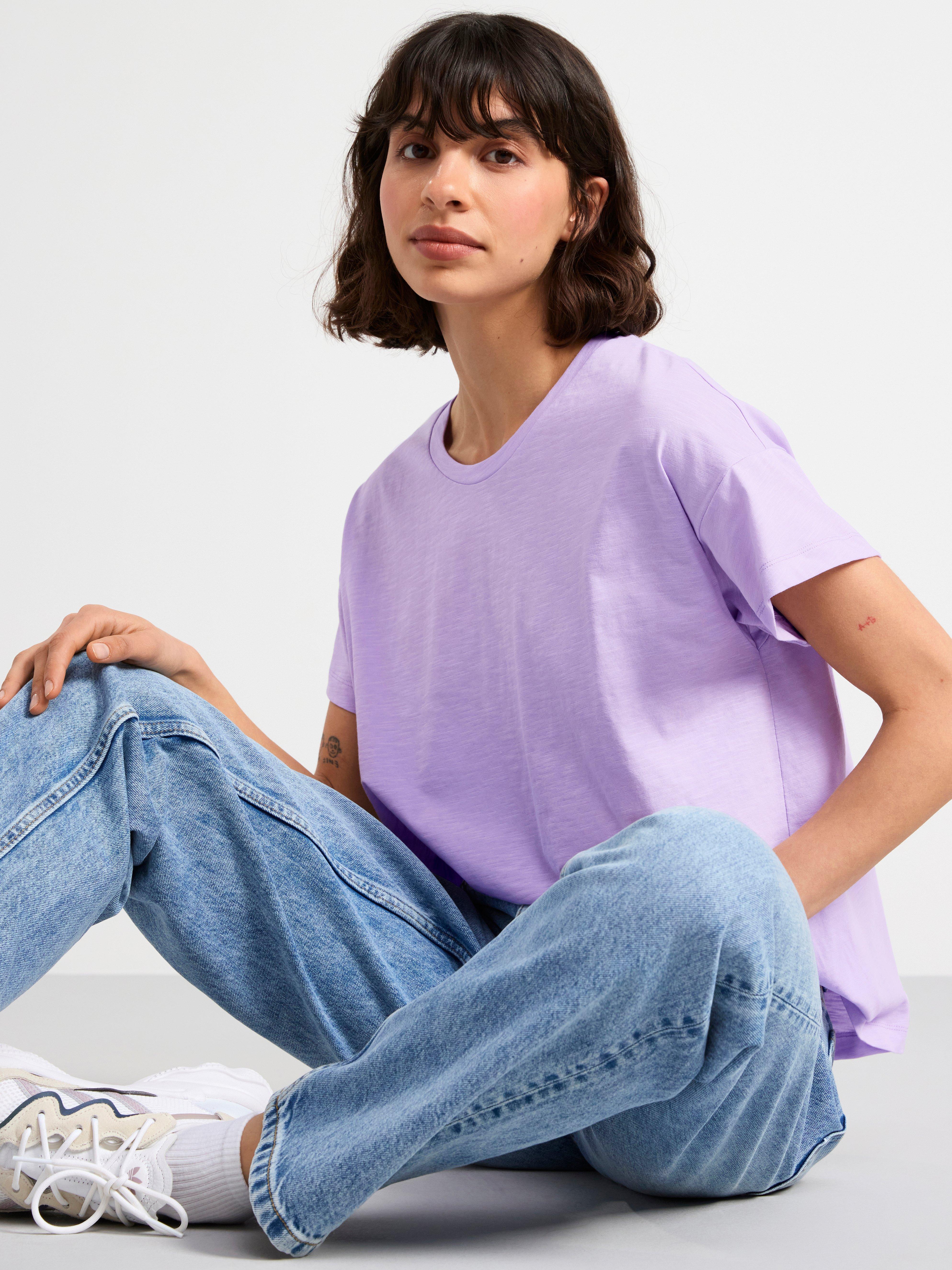 Cotton t-shirt Light lilac