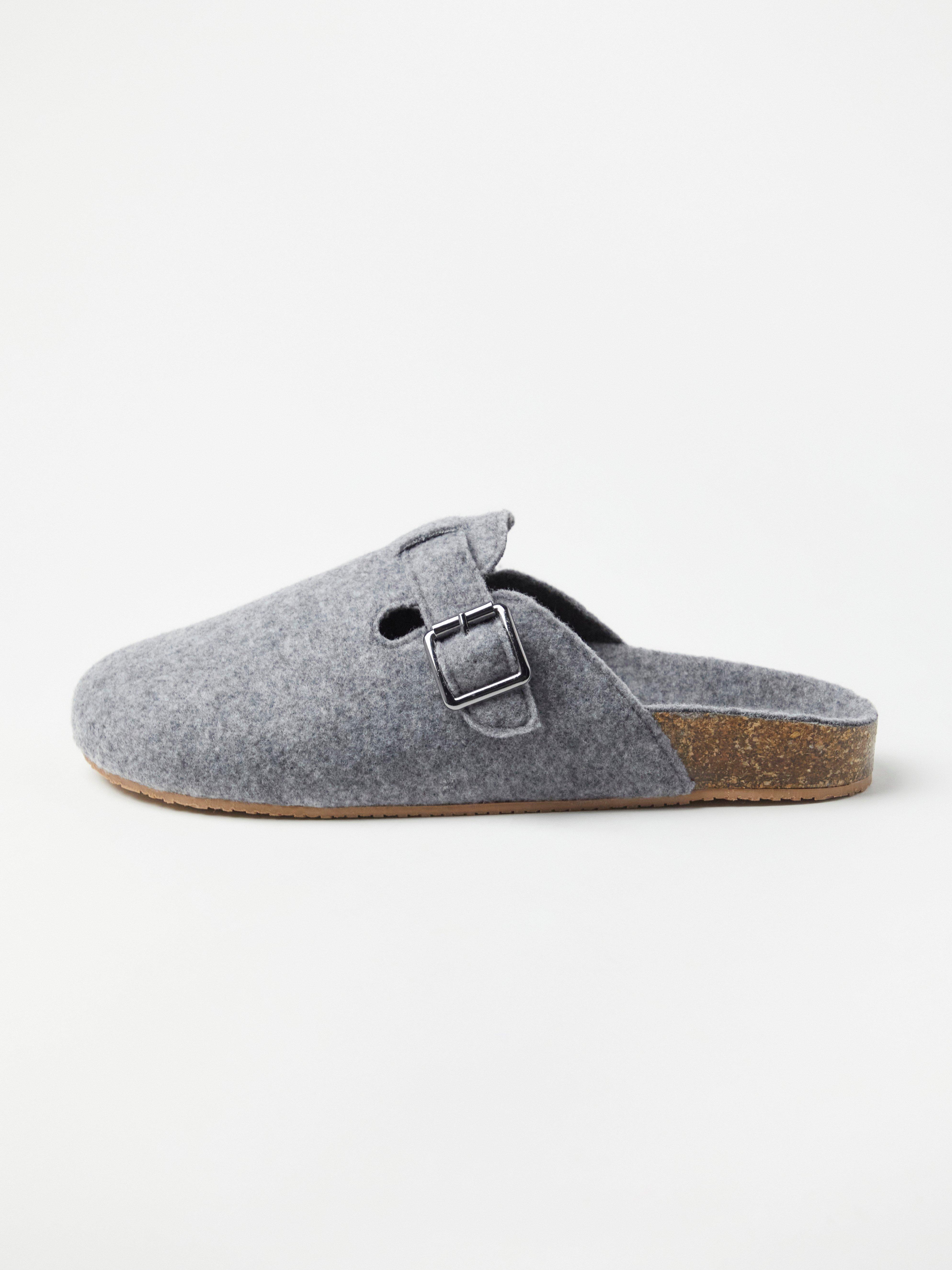 Felt slippers Grey Melange