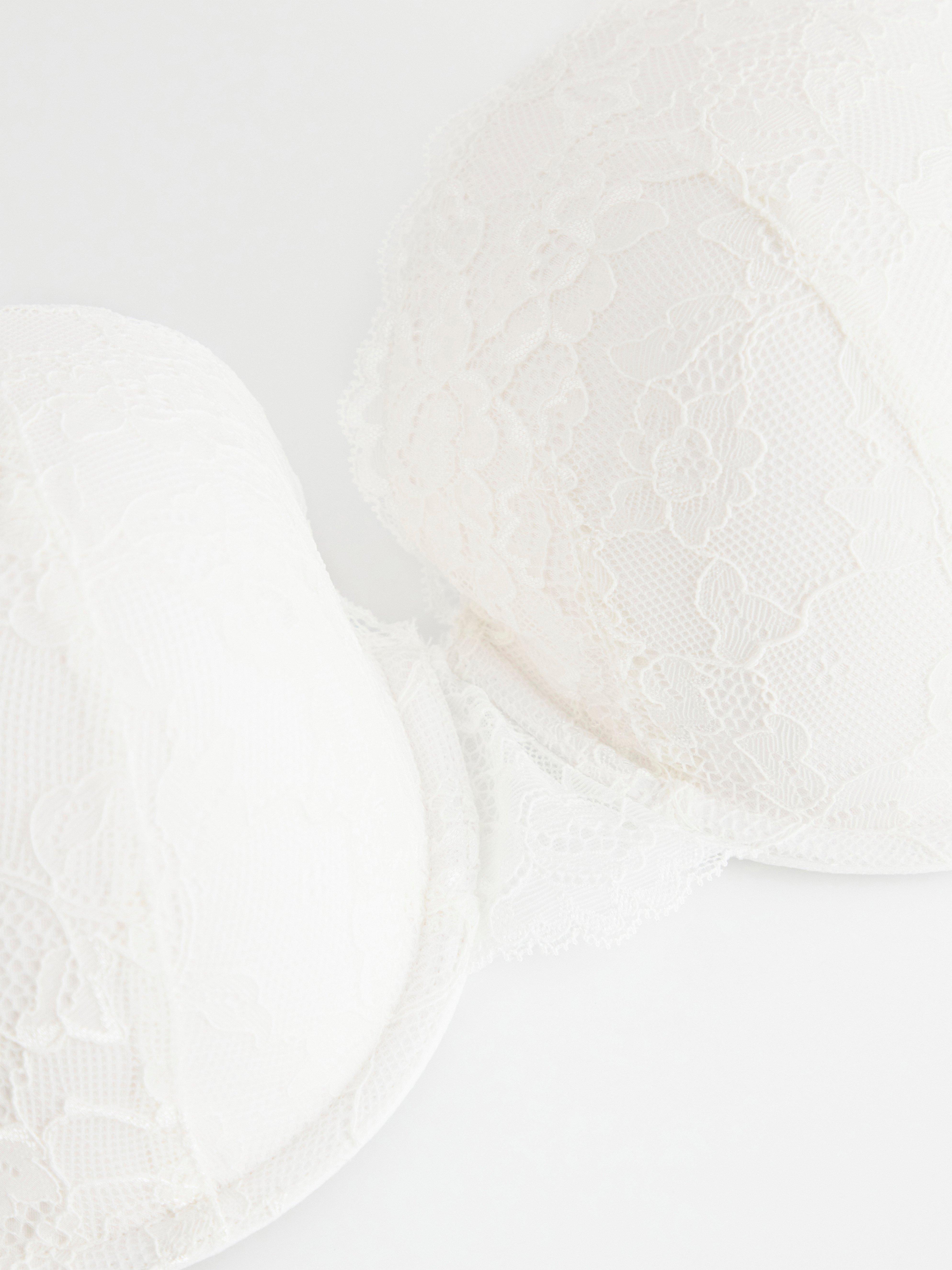 Akleja balconette bra with lace White