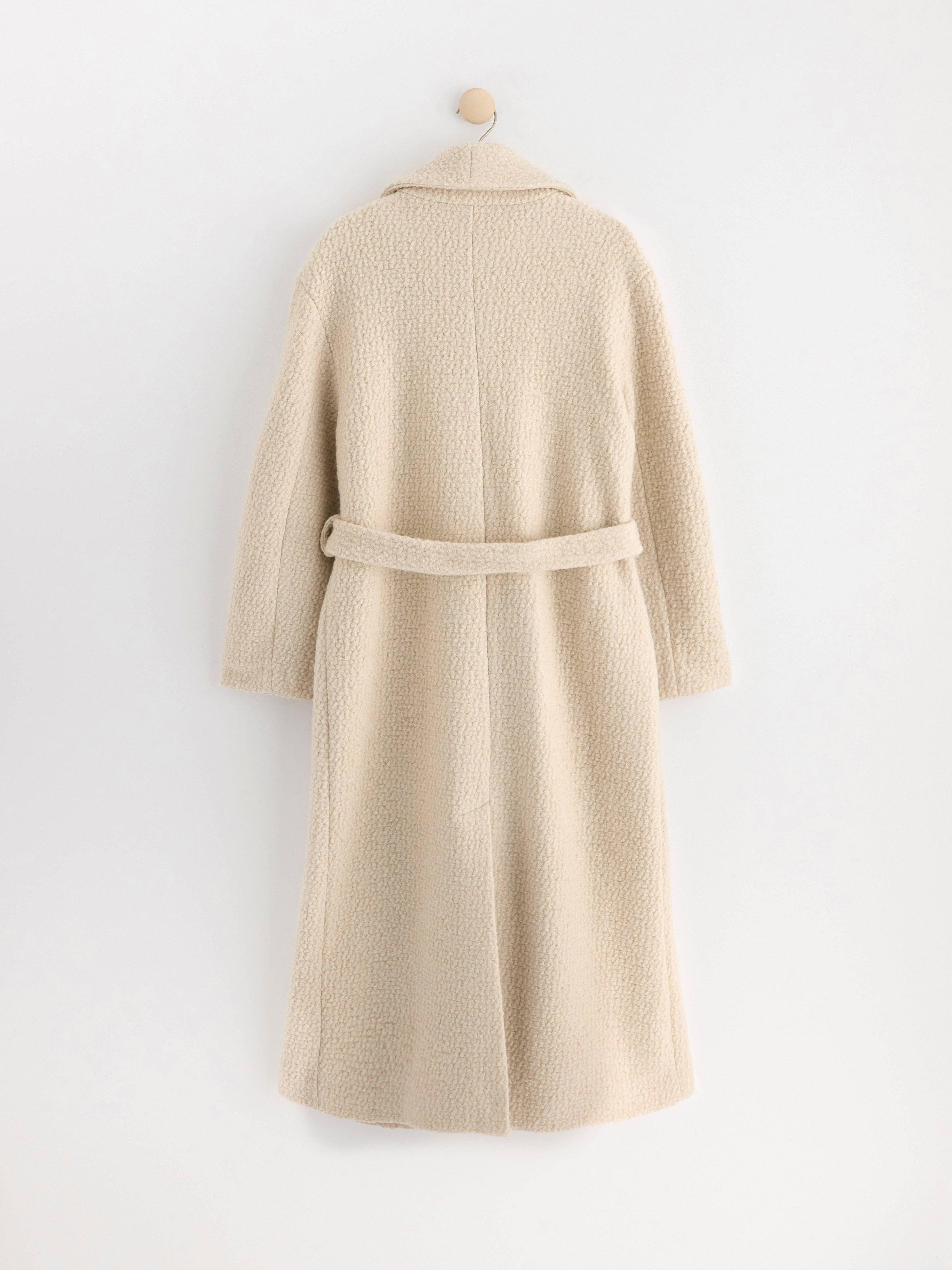 Coat in bouclé Light Beige