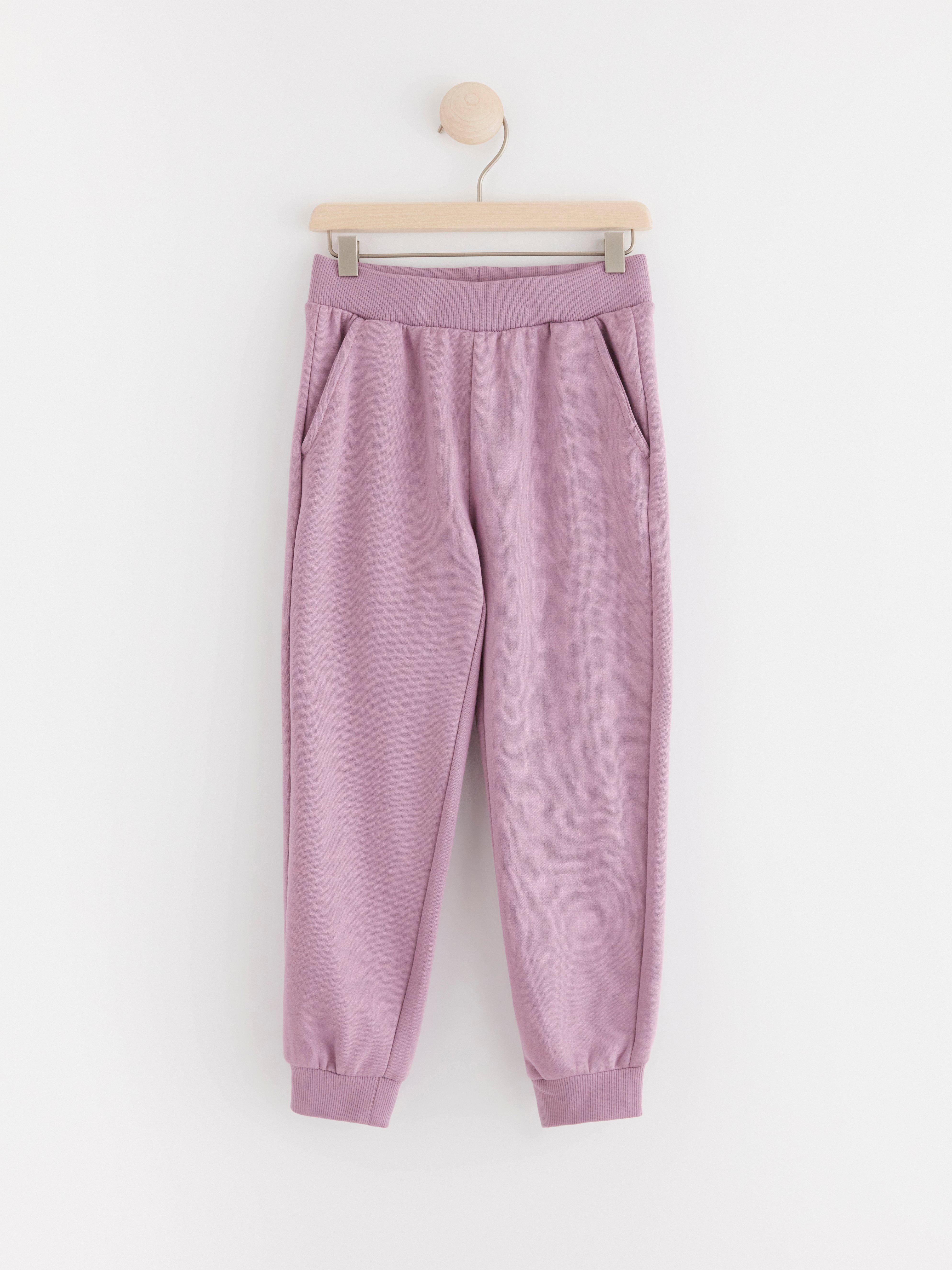 Joggers with brushed inside Light Dusty Lilac