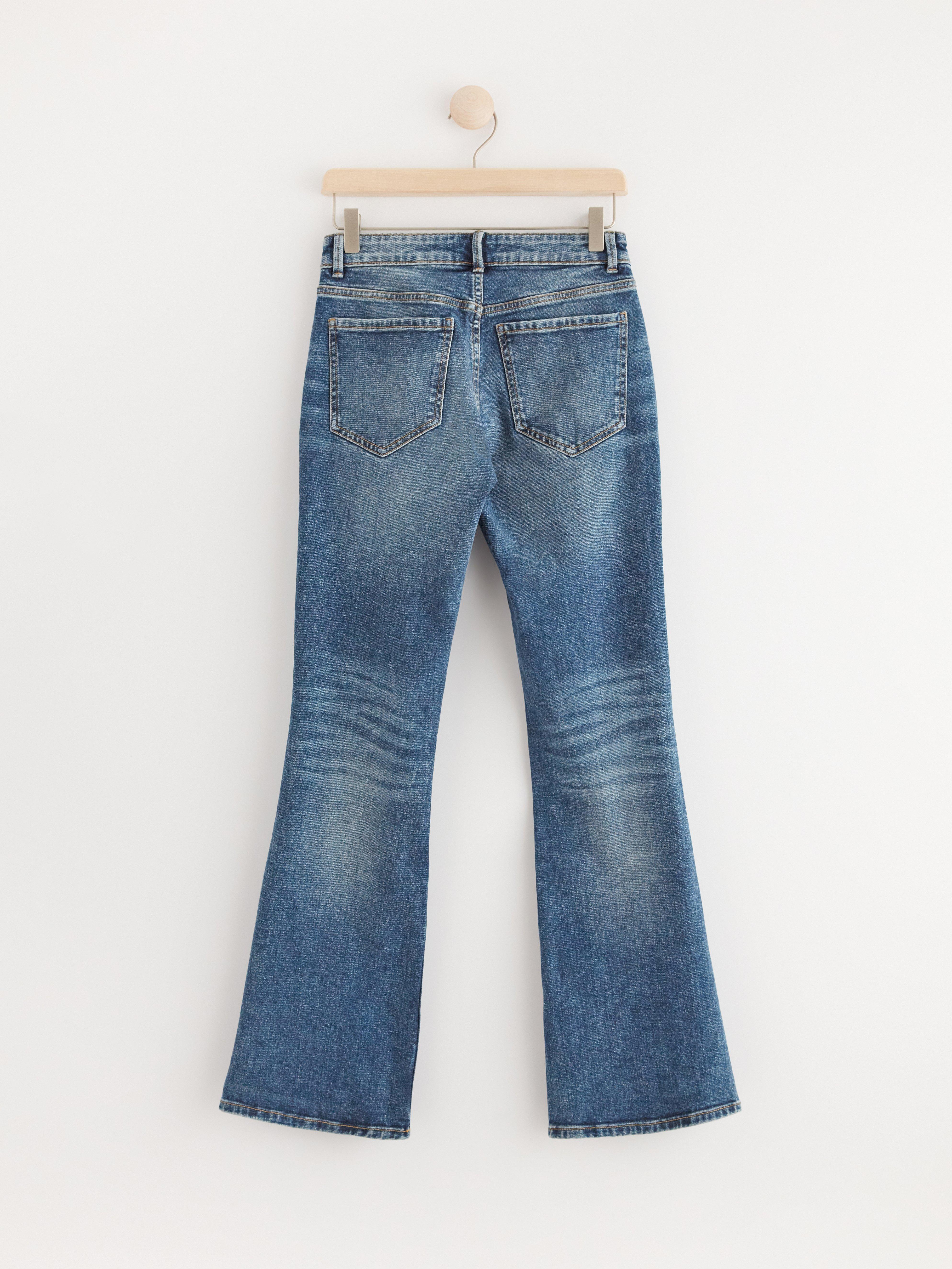 FAY Flared low waist jeans Denim blue