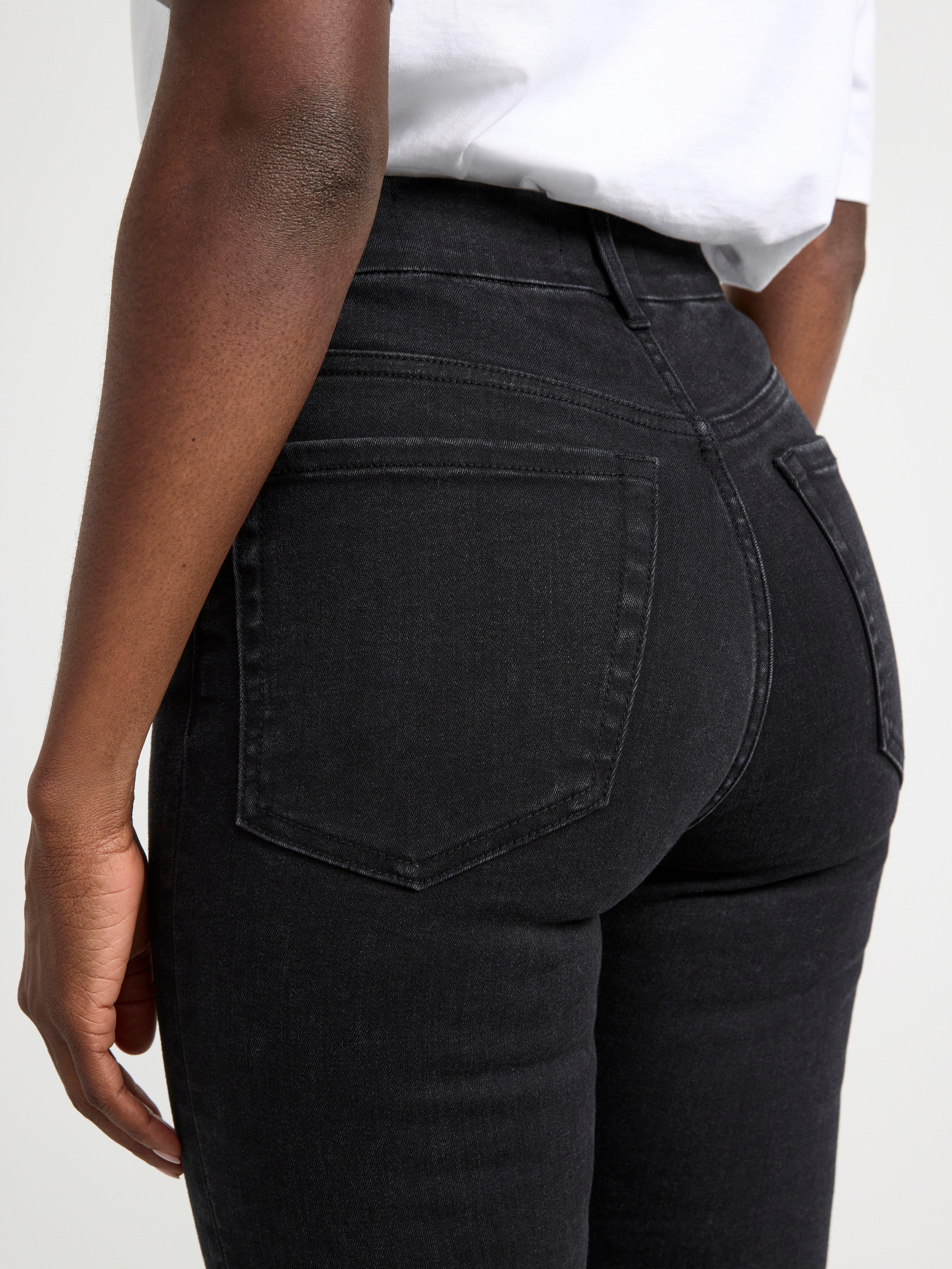 CLARA Curve super stretch slim fit jeans with high waist Black