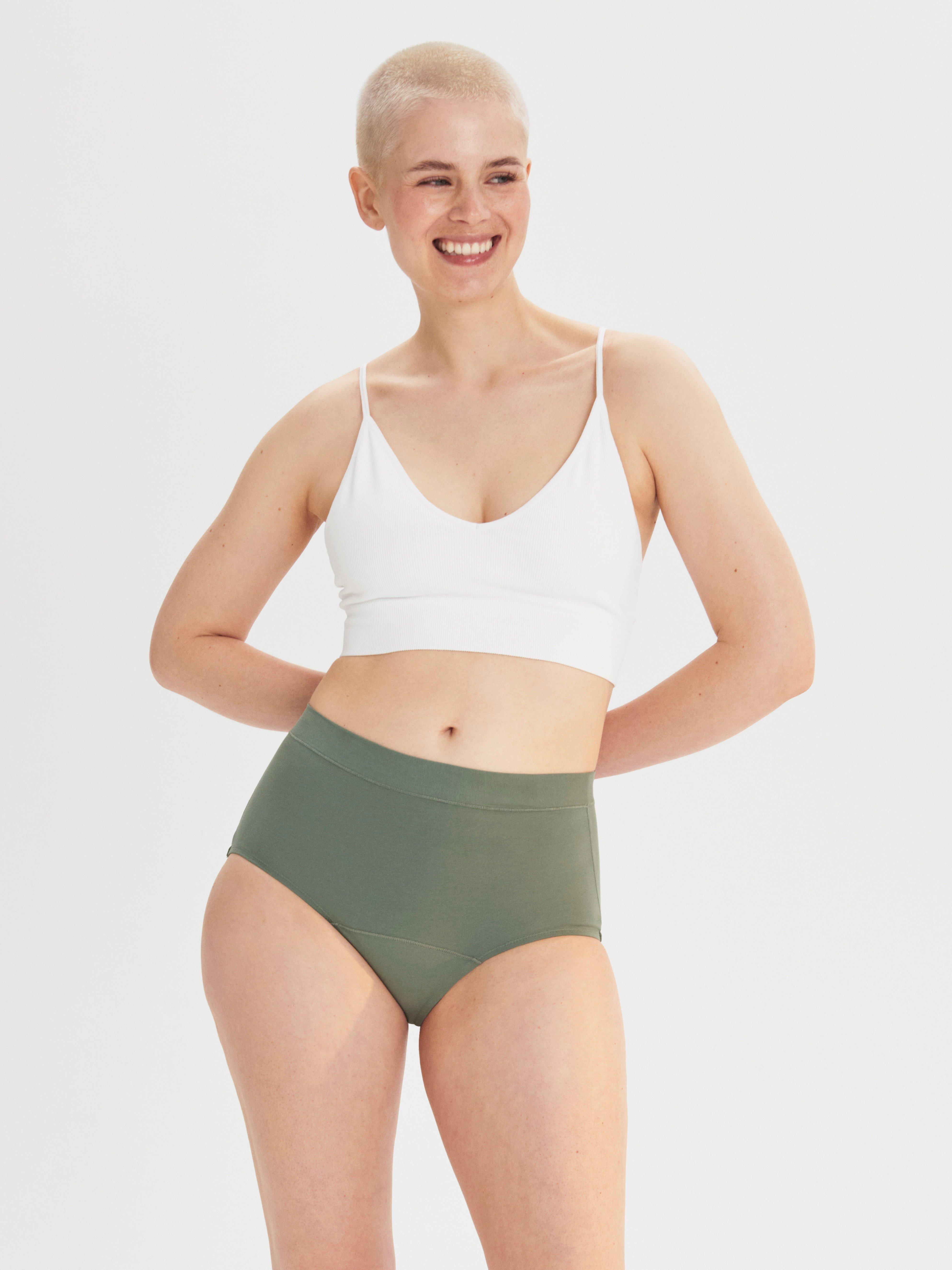 Engineered High Waist Period Proof – Period Panty High Absorbency Dark Green