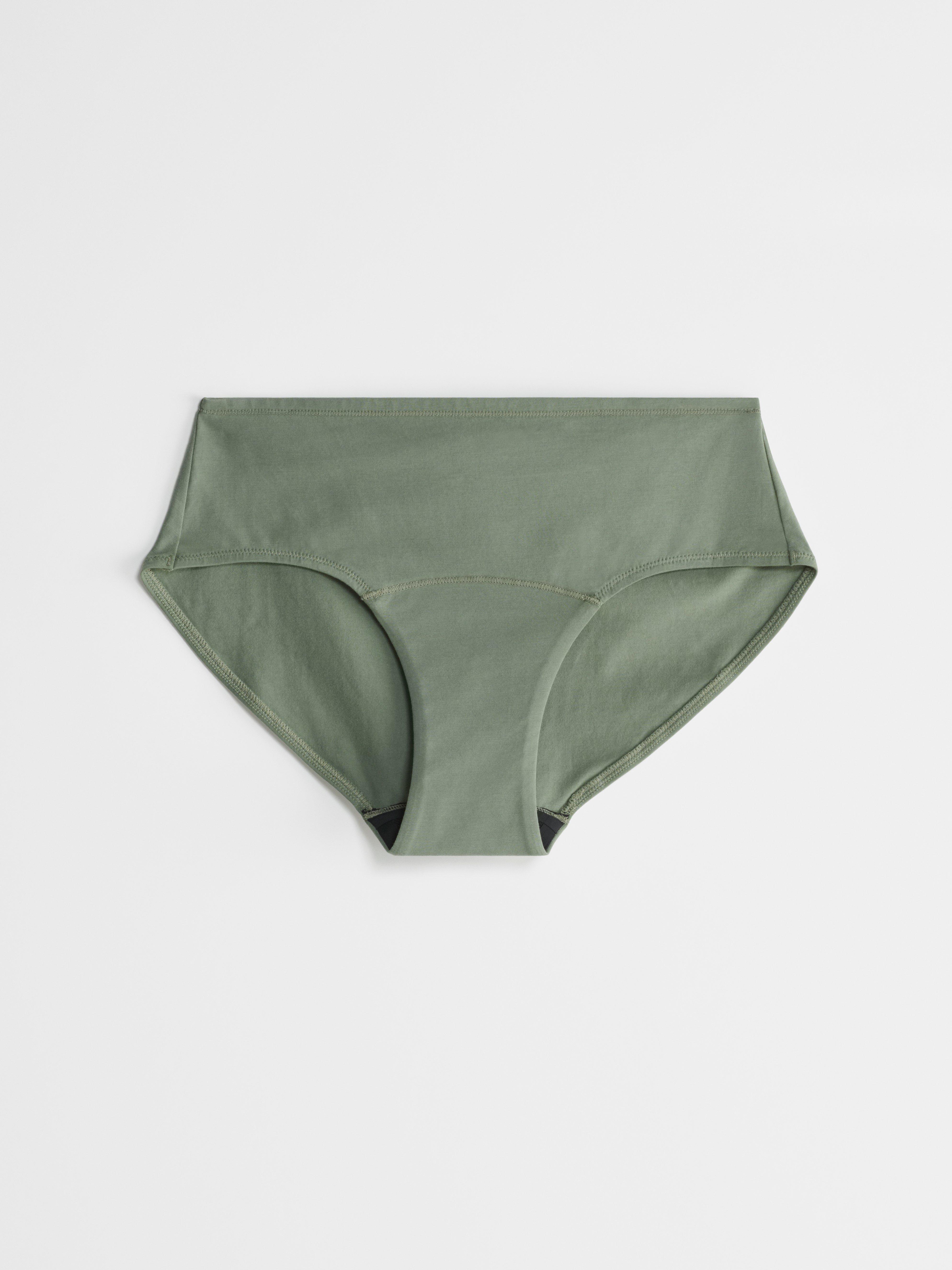 Engineered Hiphugger Period Proof – Period Panty Medium Absorbency Dark Green