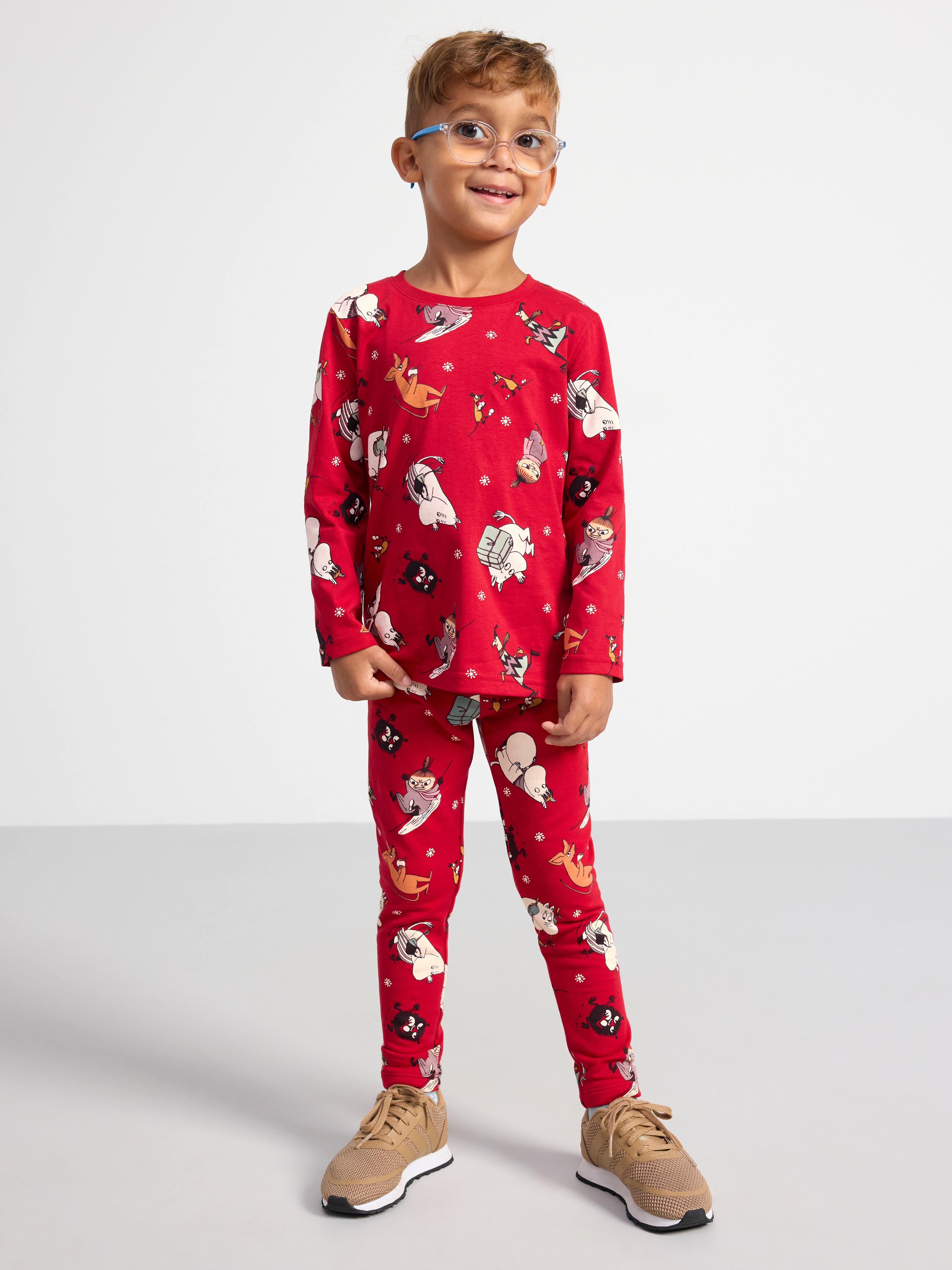Long sleeve top with Moomin Dark Red