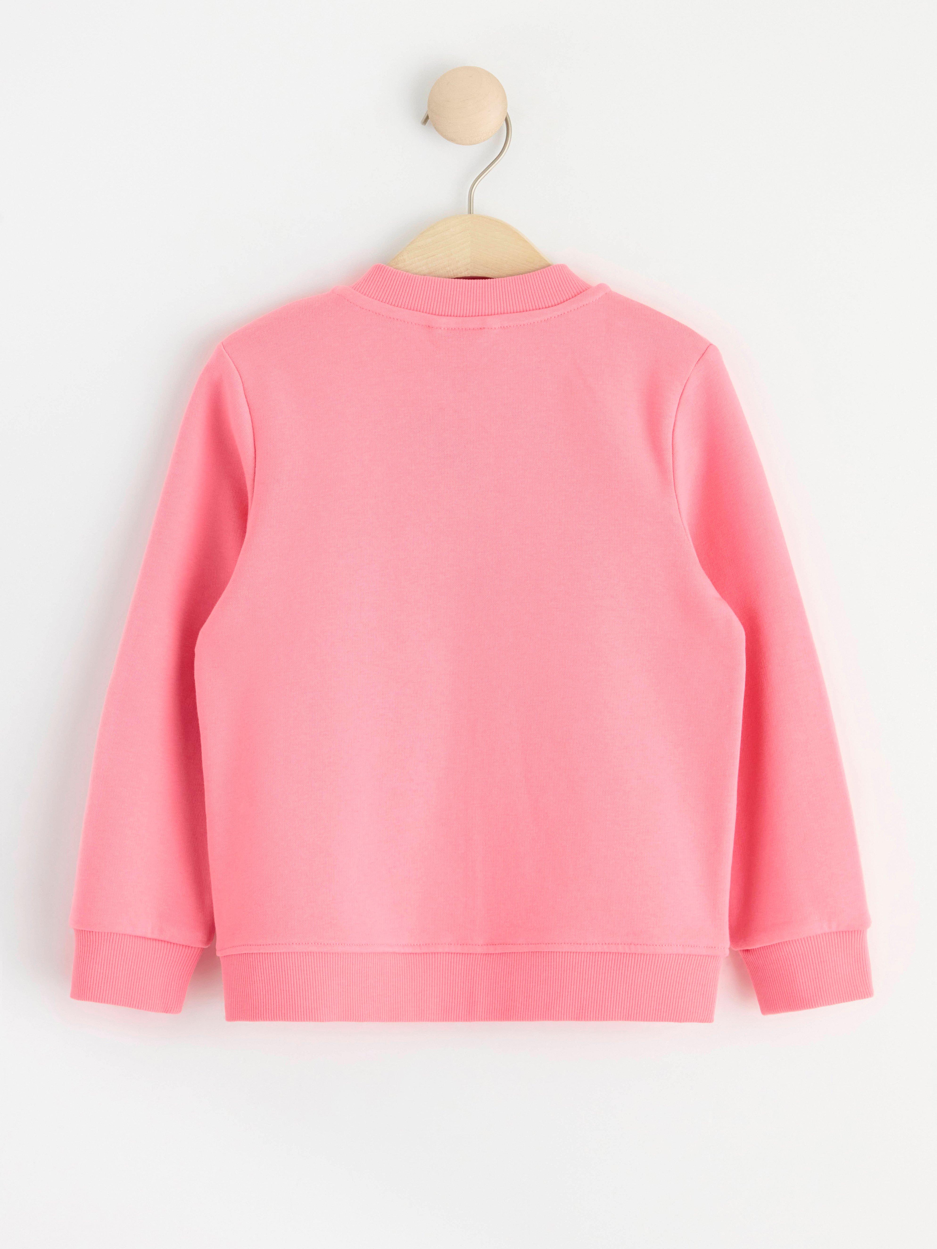 Sweater with zipper Pink