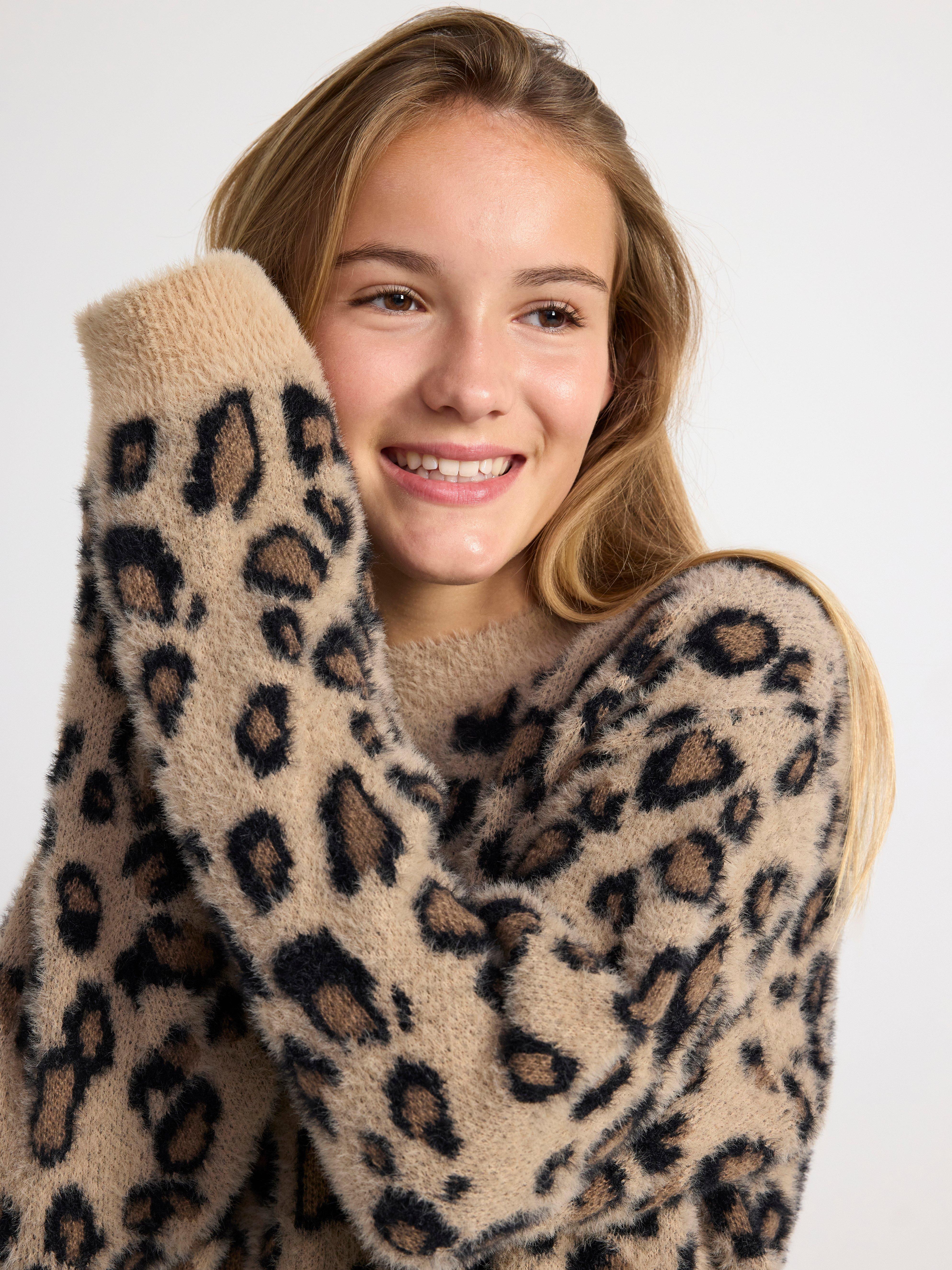 Jumper with pattern Beige